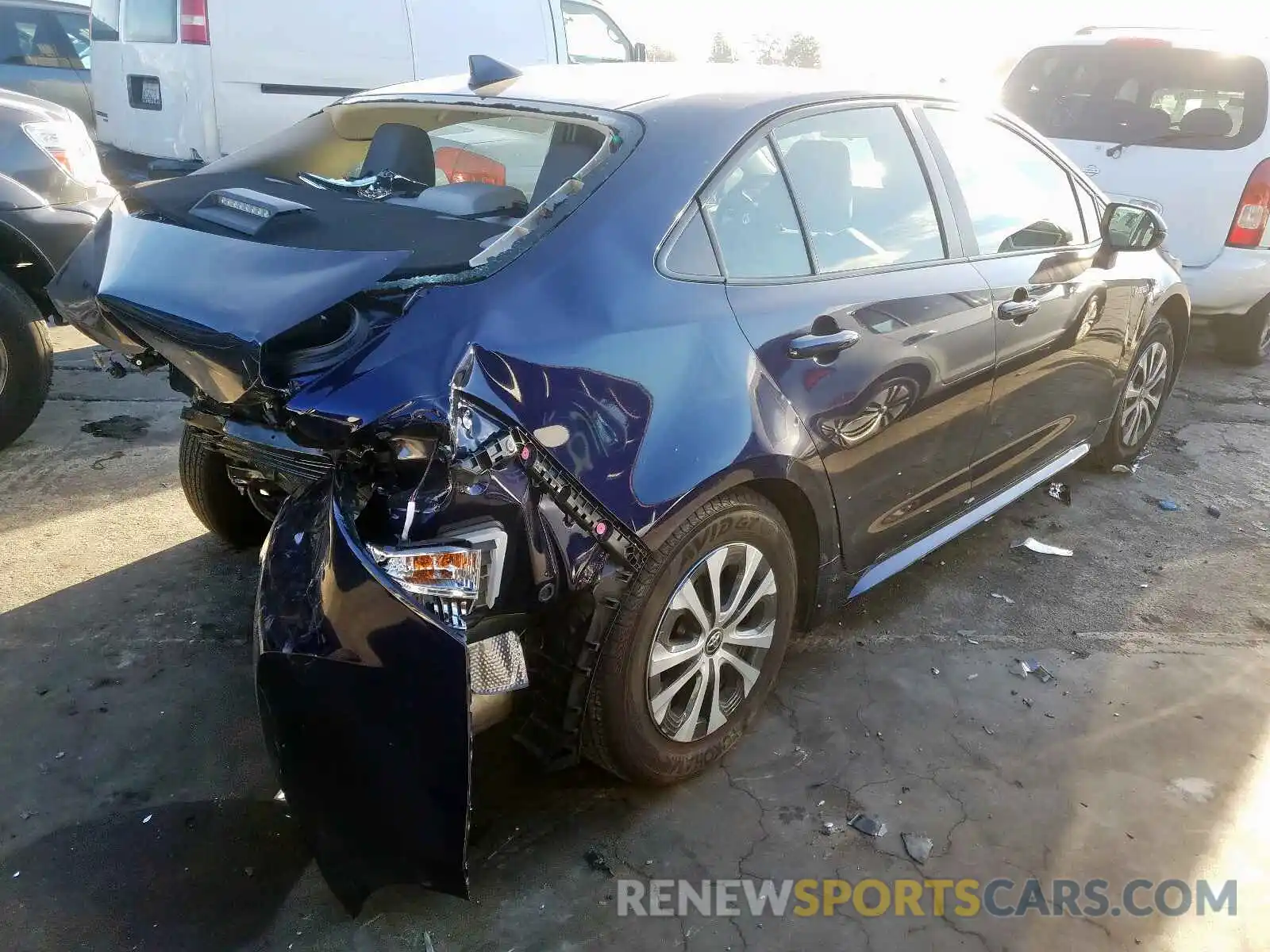 4 Photograph of a damaged car JTDEBRBE2LJ010153 TOYOTA COROLLA 2020