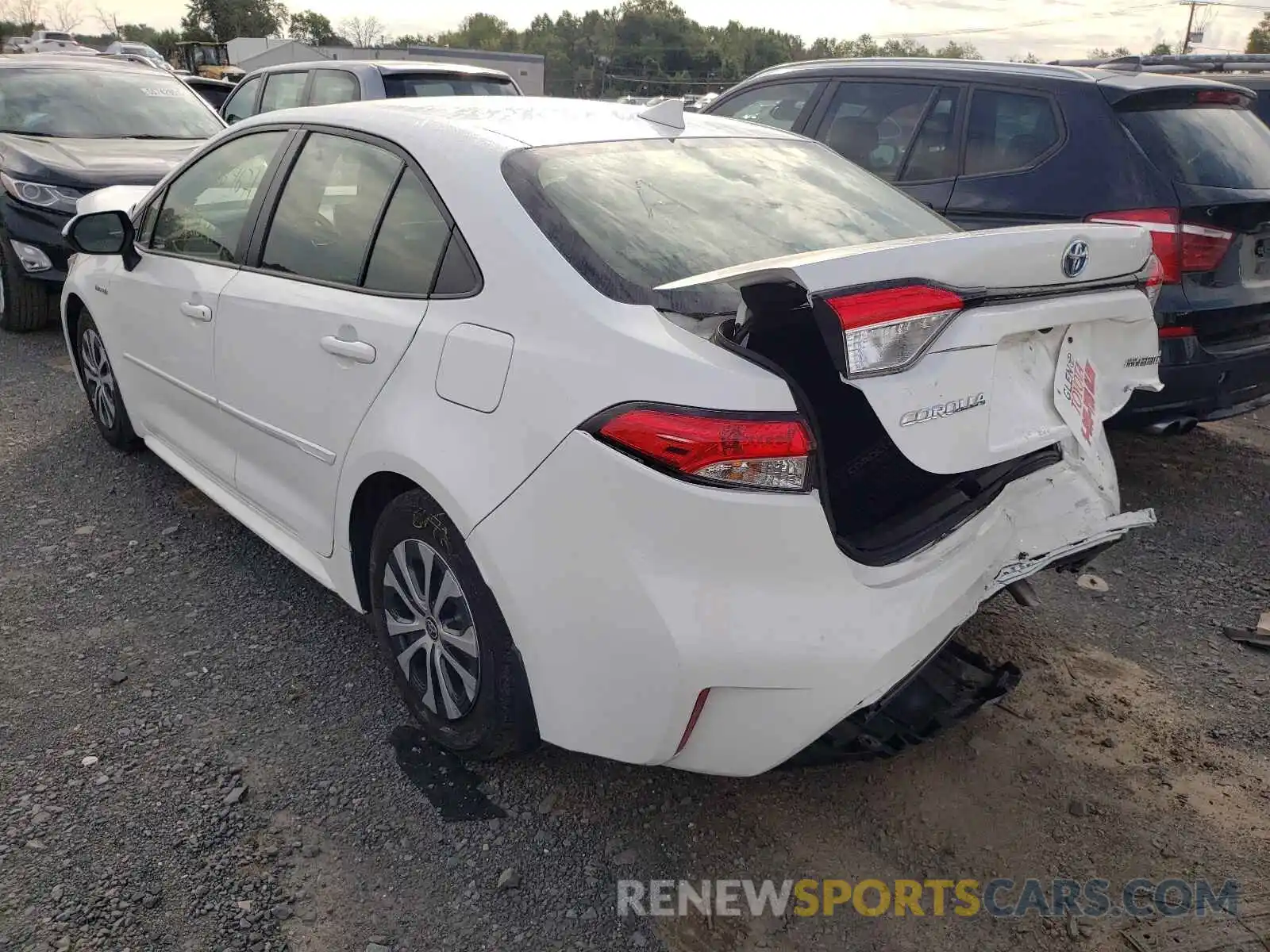 3 Photograph of a damaged car JTDEBRBE2LJ010217 TOYOTA COROLLA 2020