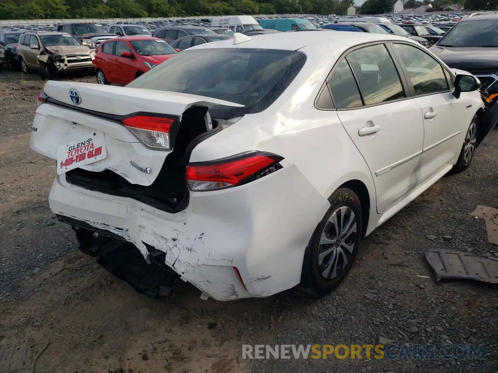 4 Photograph of a damaged car JTDEBRBE2LJ010217 TOYOTA COROLLA 2020