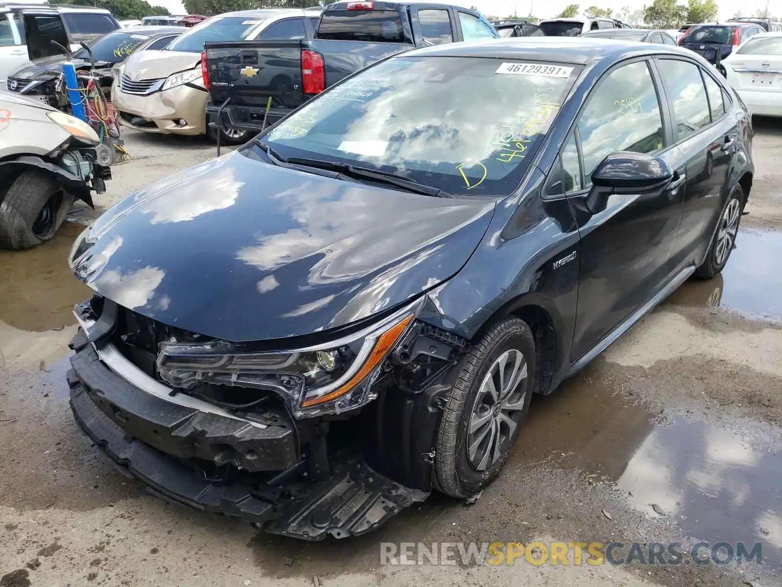 2 Photograph of a damaged car JTDEBRBE2LJ010234 TOYOTA COROLLA 2020