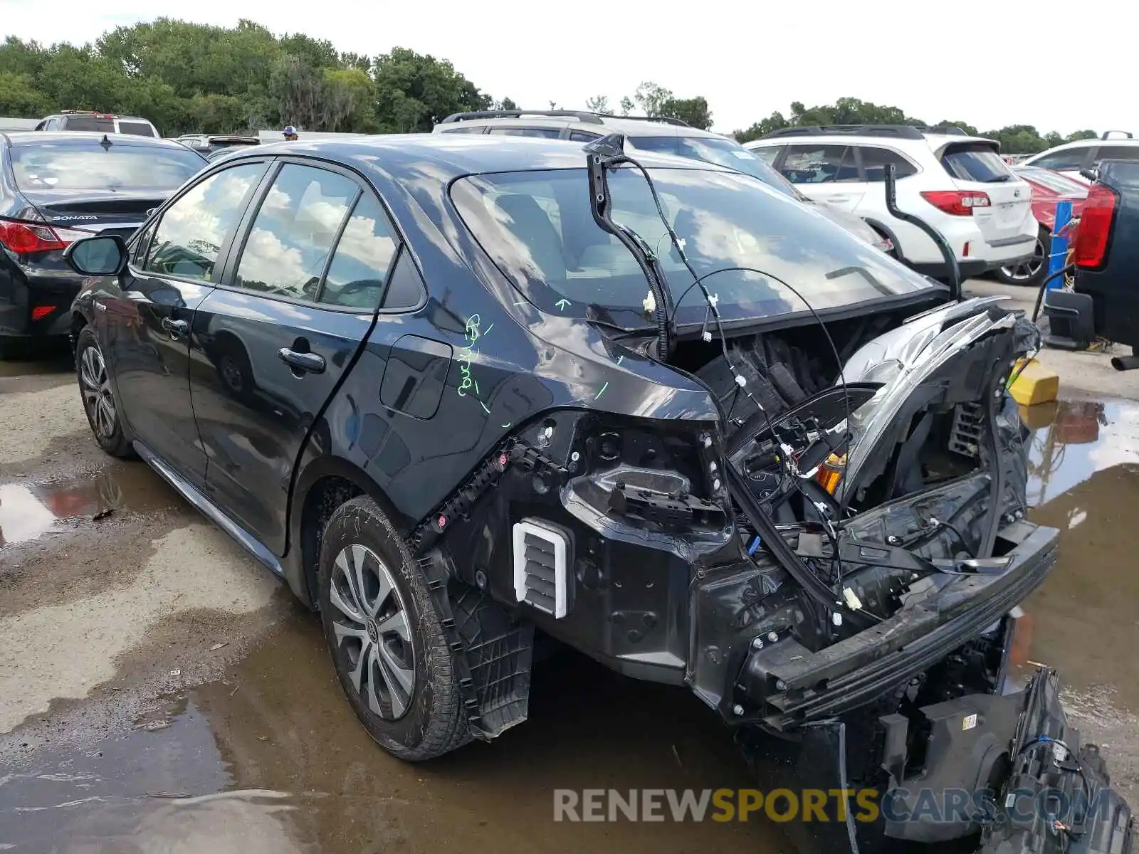 3 Photograph of a damaged car JTDEBRBE2LJ010234 TOYOTA COROLLA 2020