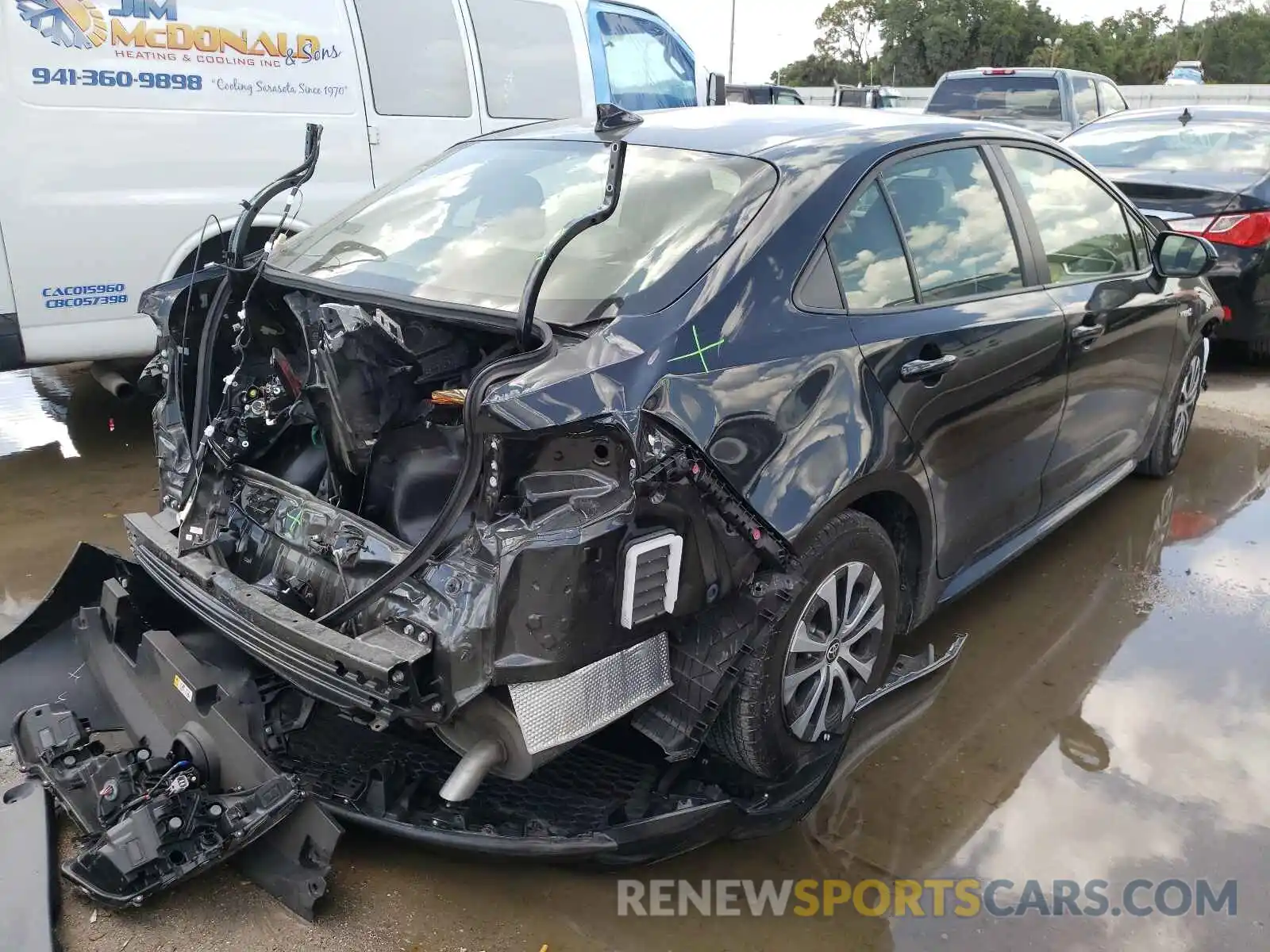 4 Photograph of a damaged car JTDEBRBE2LJ010234 TOYOTA COROLLA 2020