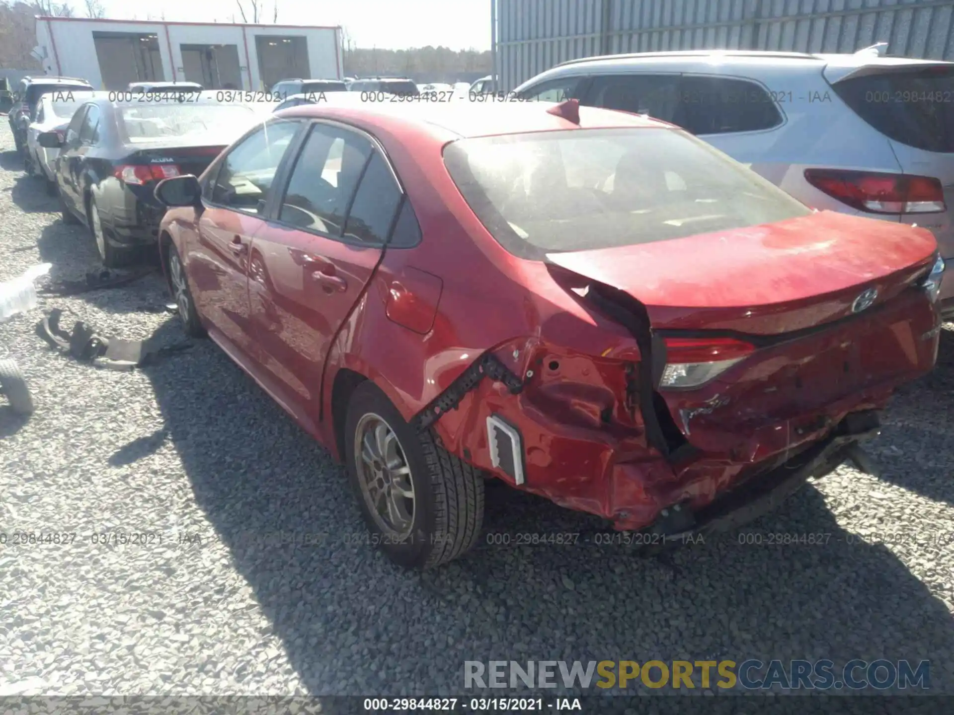 3 Photograph of a damaged car JTDEBRBE2LJ011139 TOYOTA COROLLA 2020