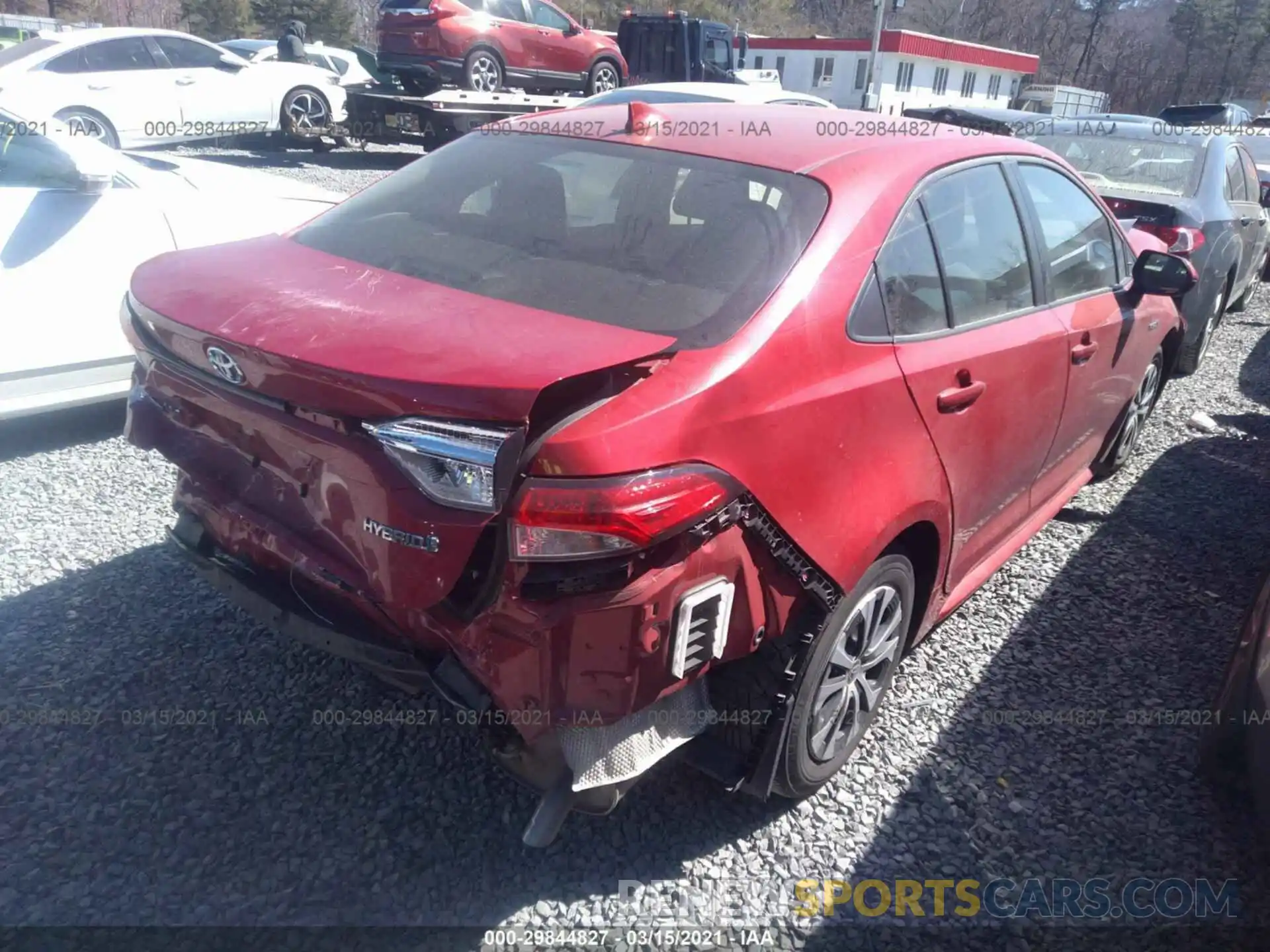 4 Photograph of a damaged car JTDEBRBE2LJ011139 TOYOTA COROLLA 2020