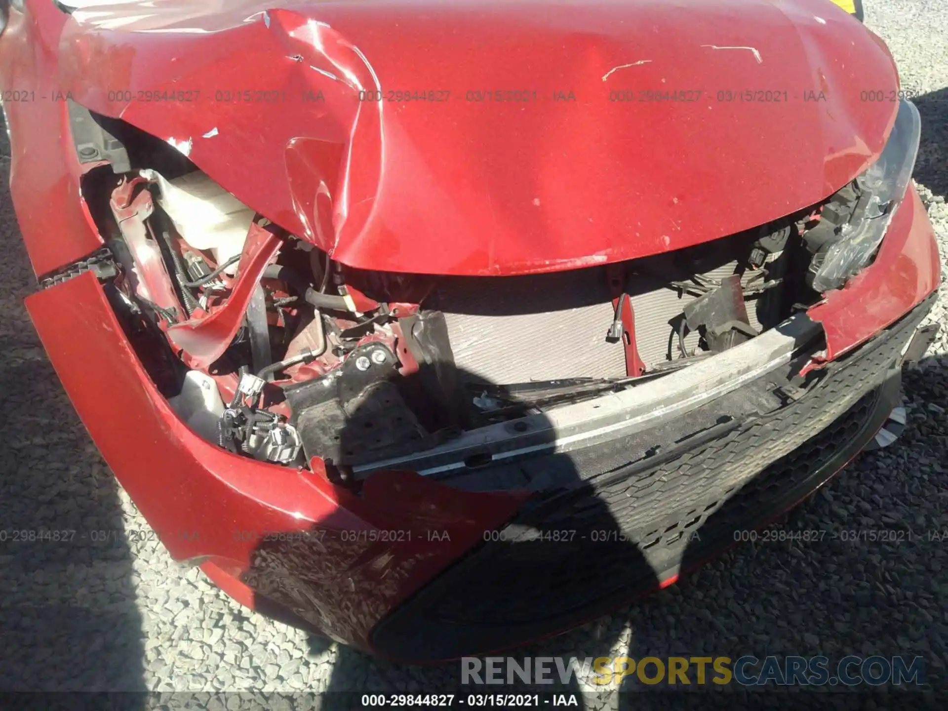 6 Photograph of a damaged car JTDEBRBE2LJ011139 TOYOTA COROLLA 2020