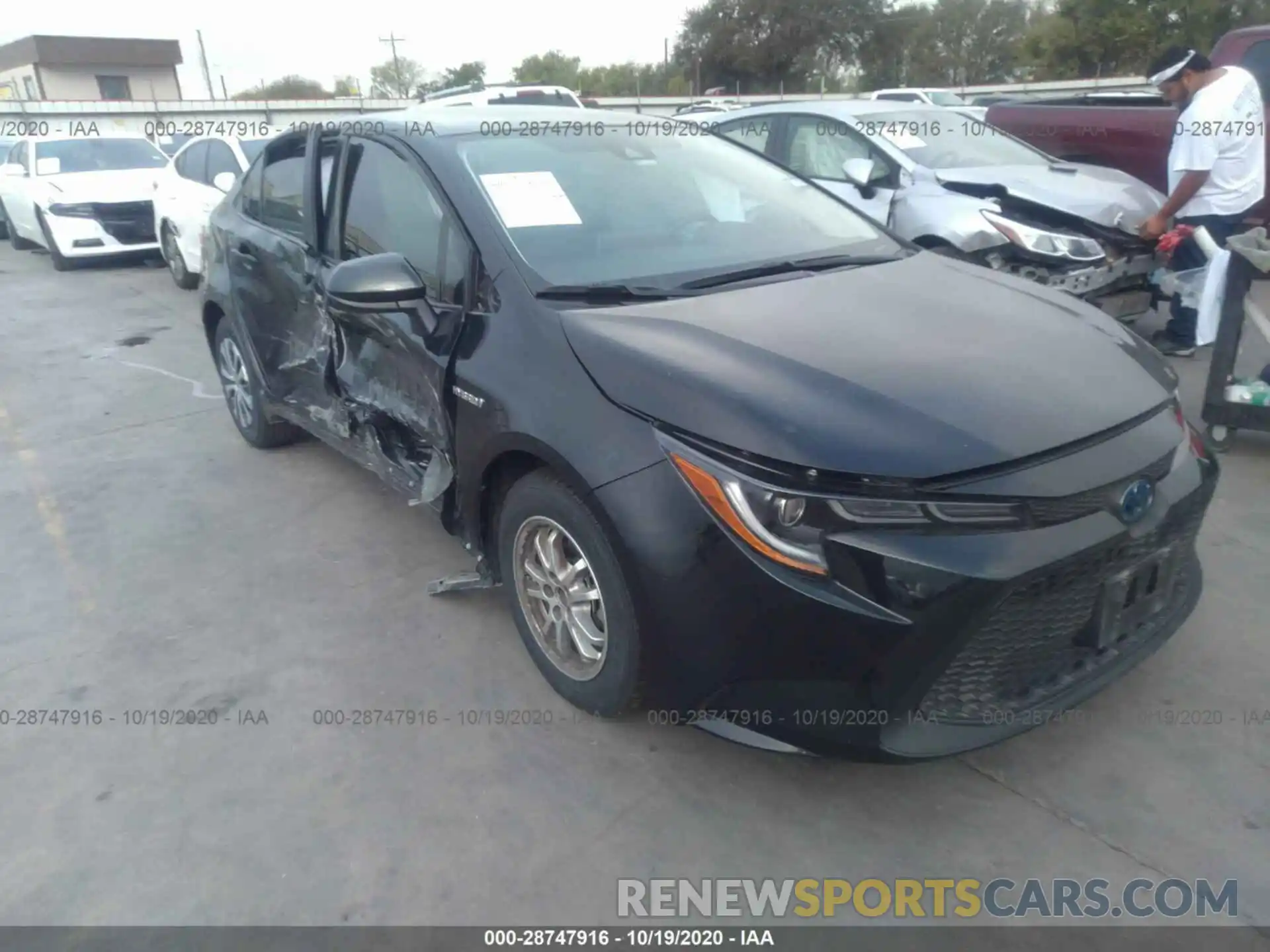 1 Photograph of a damaged car JTDEBRBE2LJ011142 TOYOTA COROLLA 2020