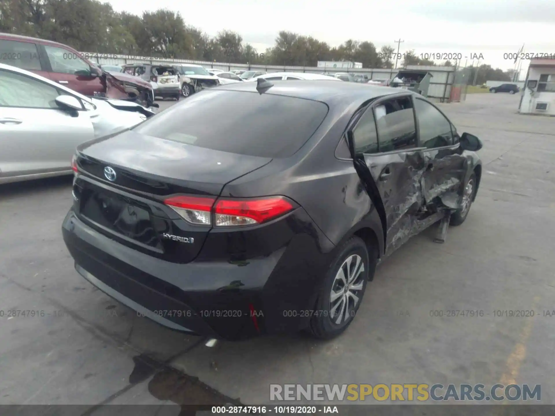 4 Photograph of a damaged car JTDEBRBE2LJ011142 TOYOTA COROLLA 2020