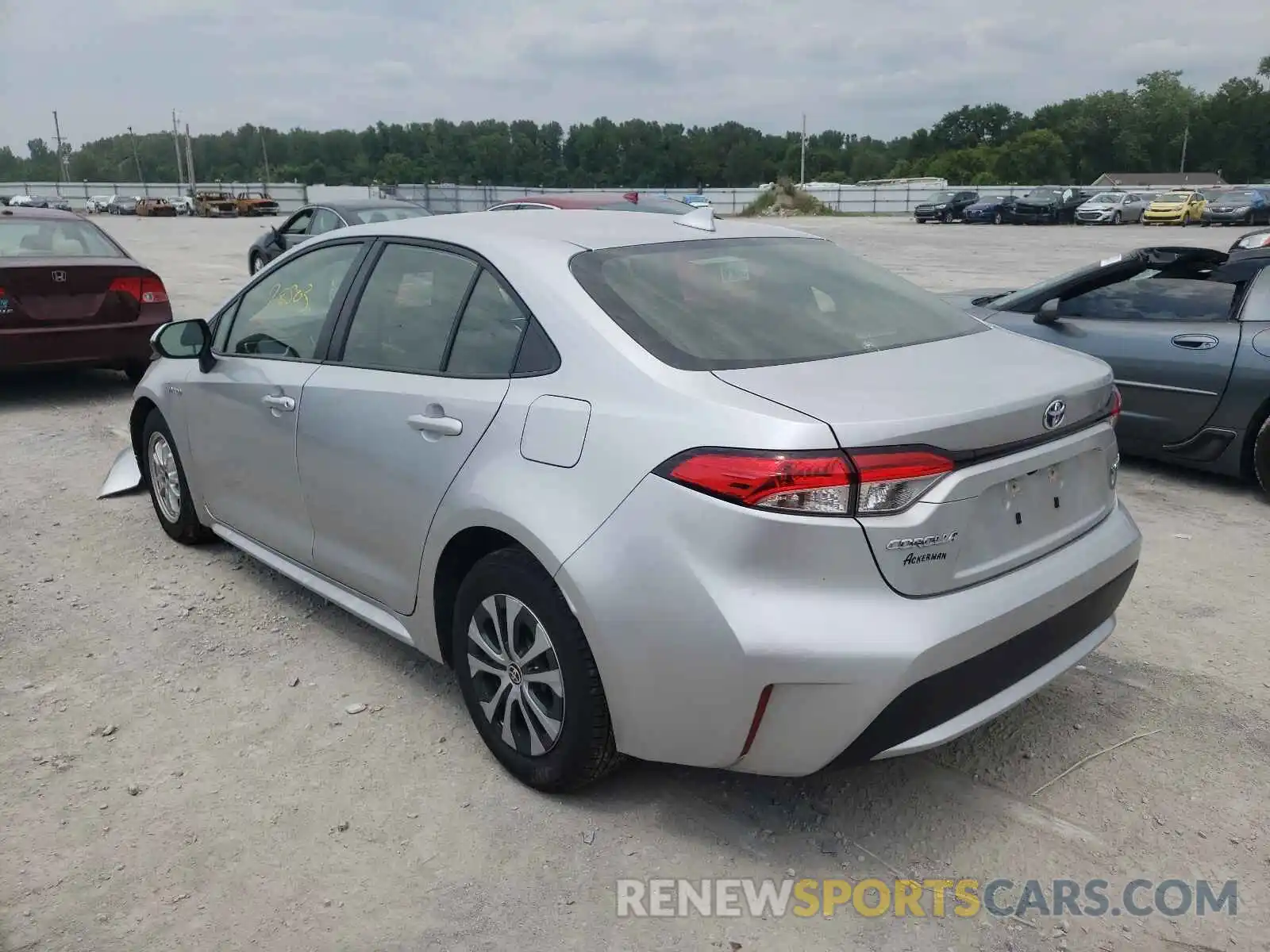 3 Photograph of a damaged car JTDEBRBE2LJ011206 TOYOTA COROLLA 2020