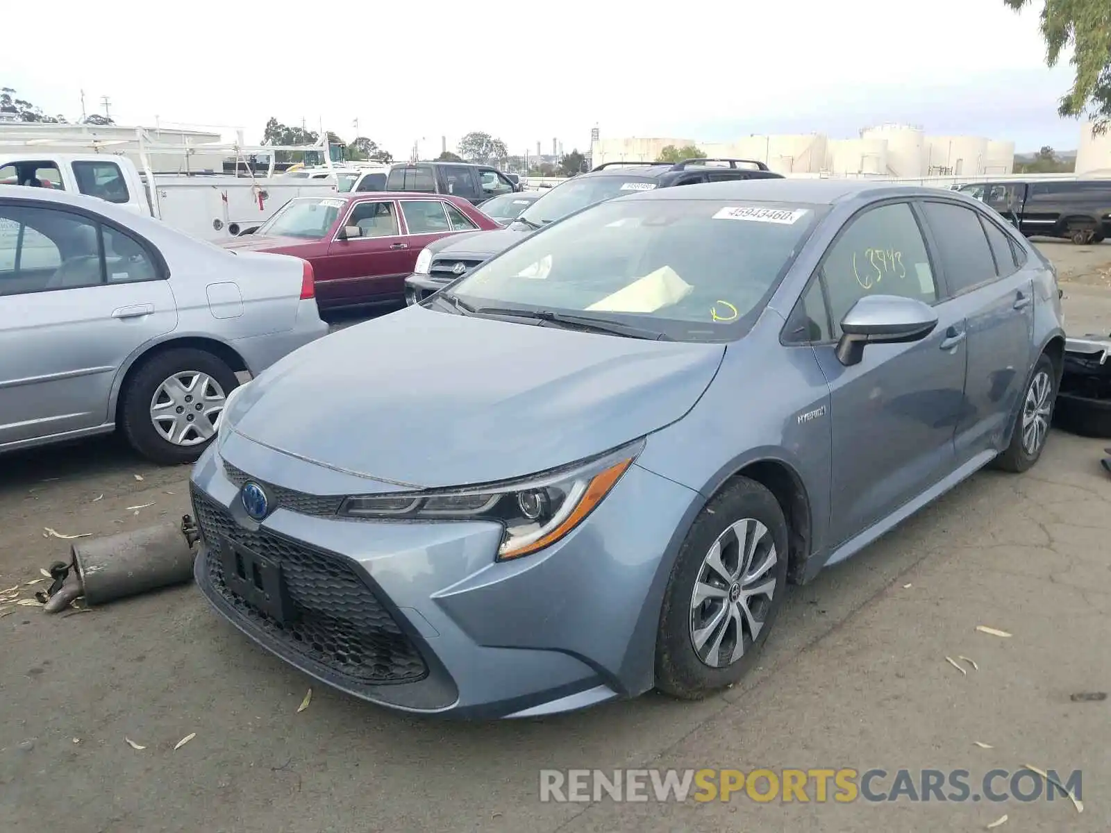 2 Photograph of a damaged car JTDEBRBE2LJ011688 TOYOTA COROLLA 2020