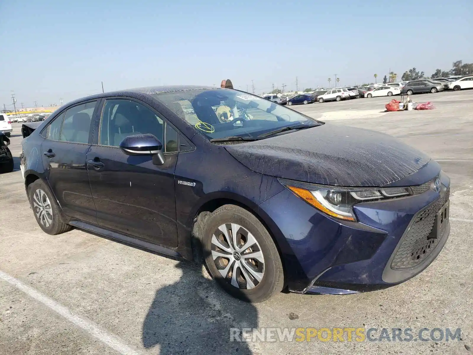 1 Photograph of a damaged car JTDEBRBE2LJ012176 TOYOTA COROLLA 2020