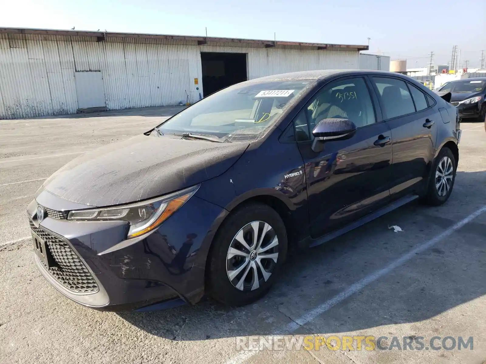 2 Photograph of a damaged car JTDEBRBE2LJ012176 TOYOTA COROLLA 2020