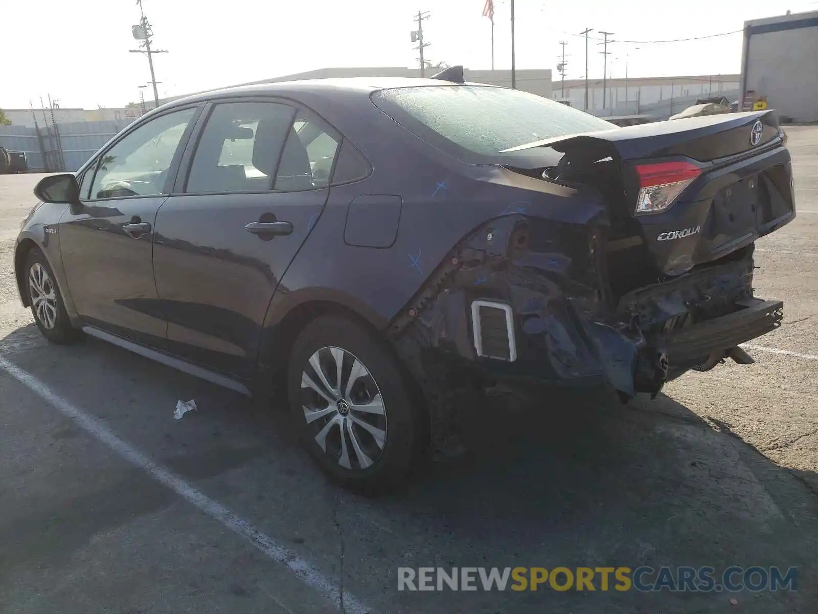 3 Photograph of a damaged car JTDEBRBE2LJ012176 TOYOTA COROLLA 2020