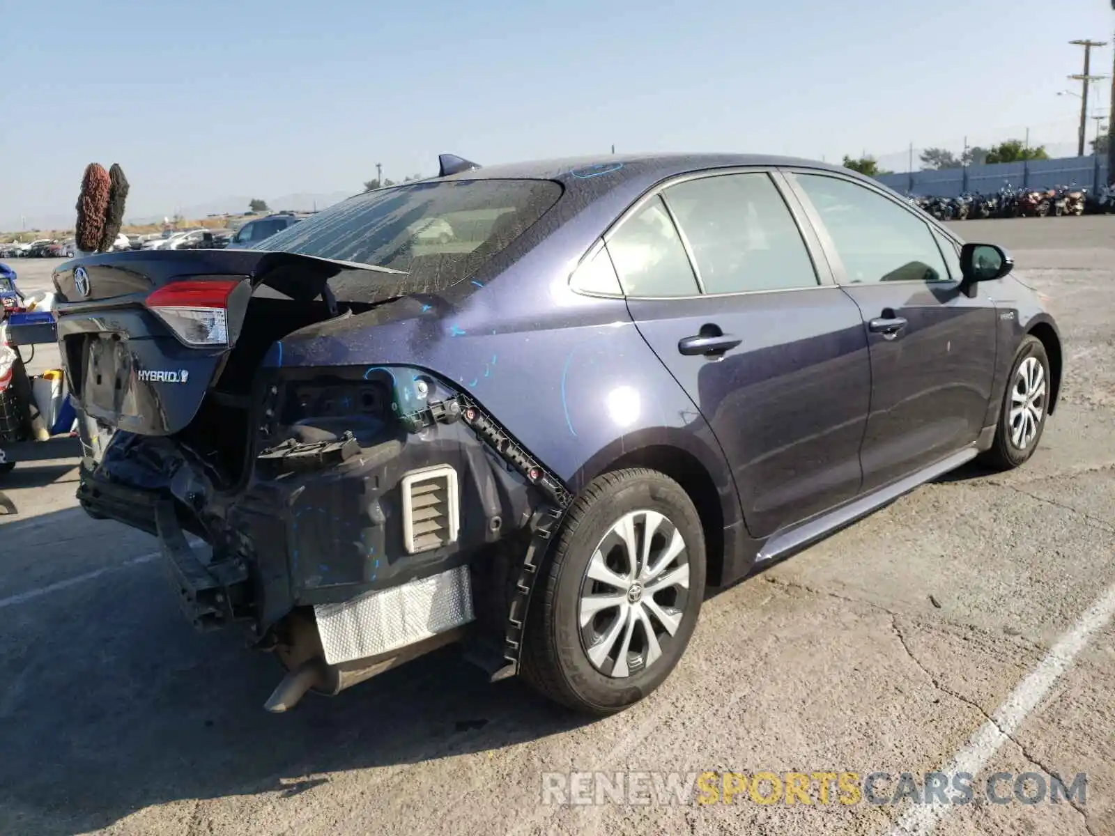 4 Photograph of a damaged car JTDEBRBE2LJ012176 TOYOTA COROLLA 2020