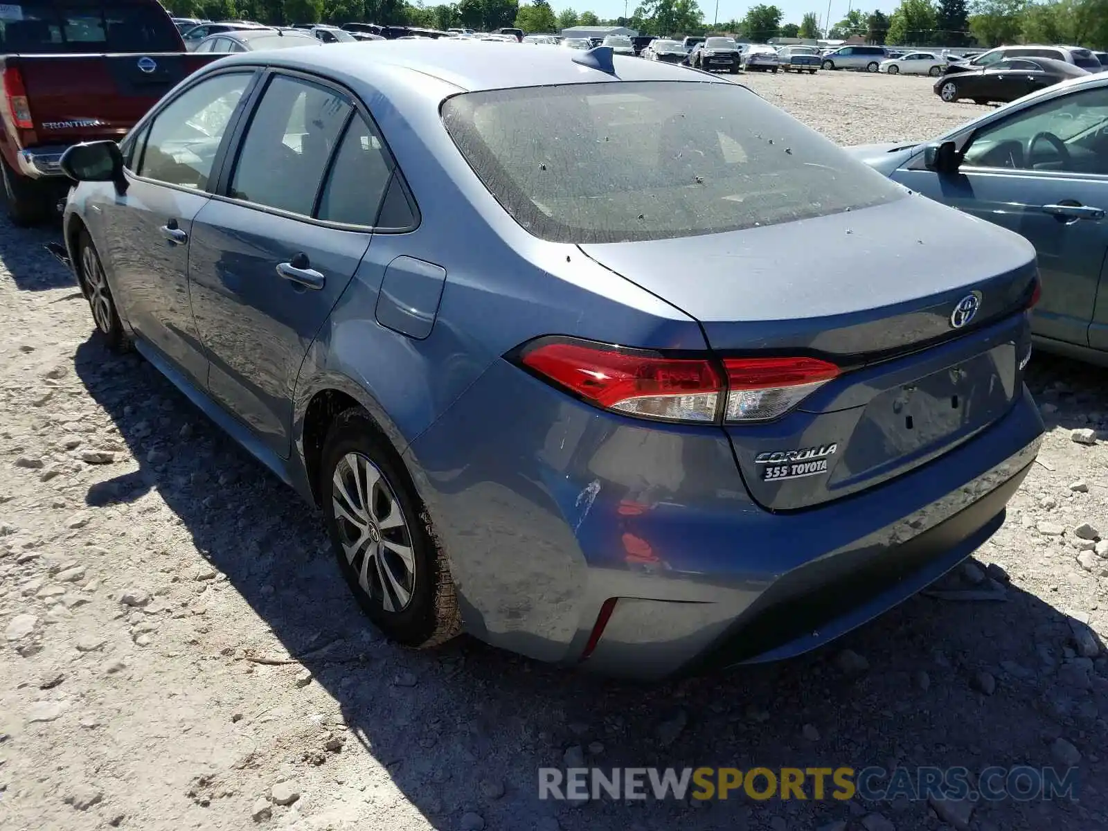 3 Photograph of a damaged car JTDEBRBE2LJ012419 TOYOTA COROLLA 2020