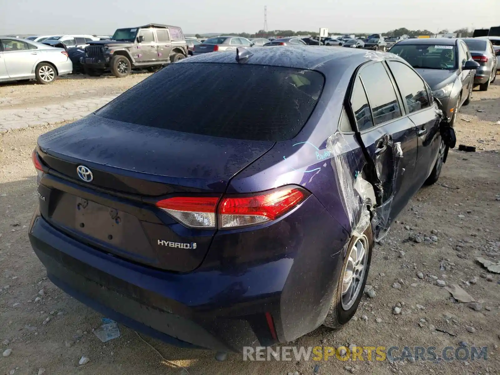 4 Photograph of a damaged car JTDEBRBE2LJ013084 TOYOTA COROLLA 2020