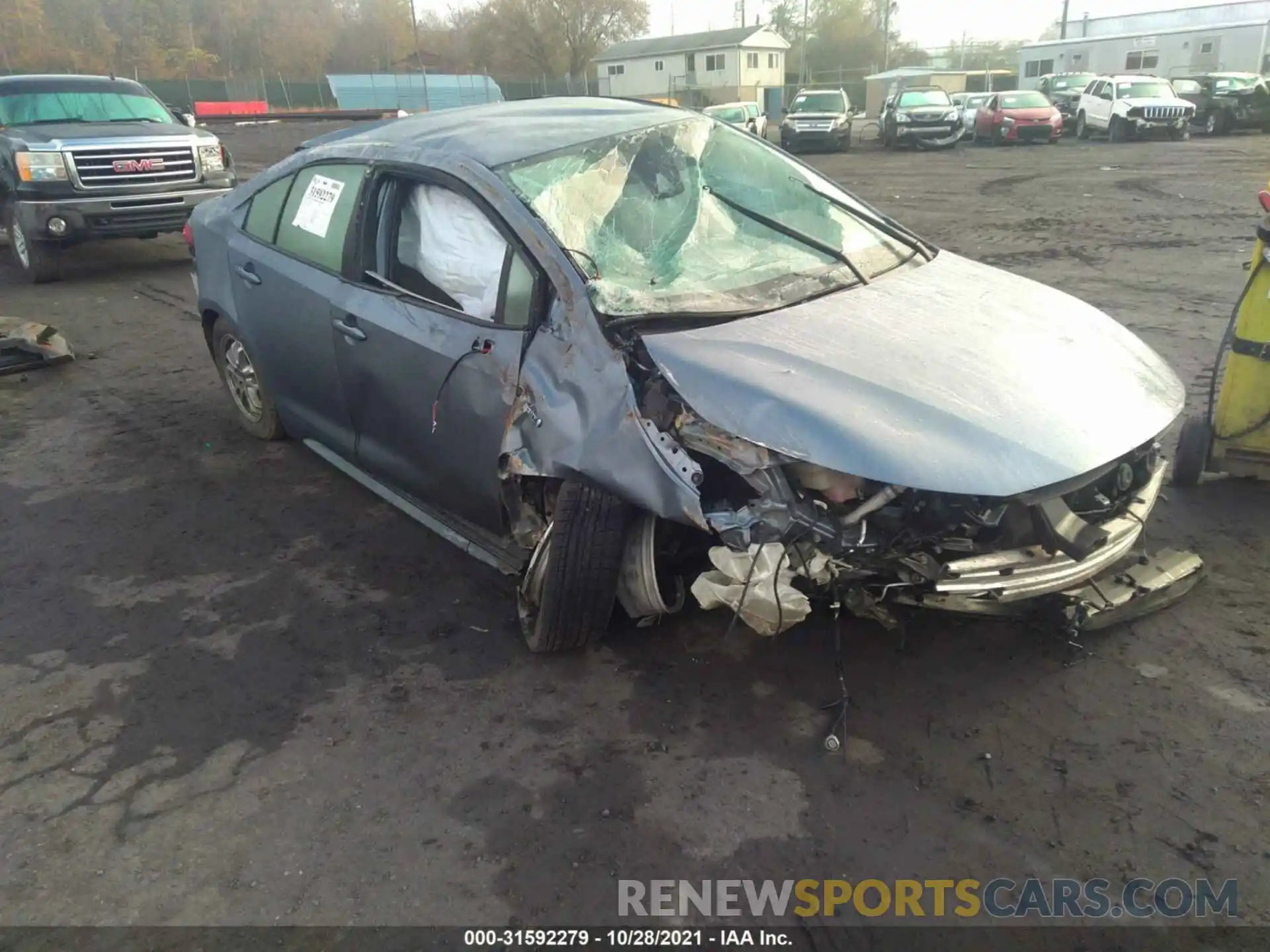 1 Photograph of a damaged car JTDEBRBE2LJ014106 TOYOTA COROLLA 2020