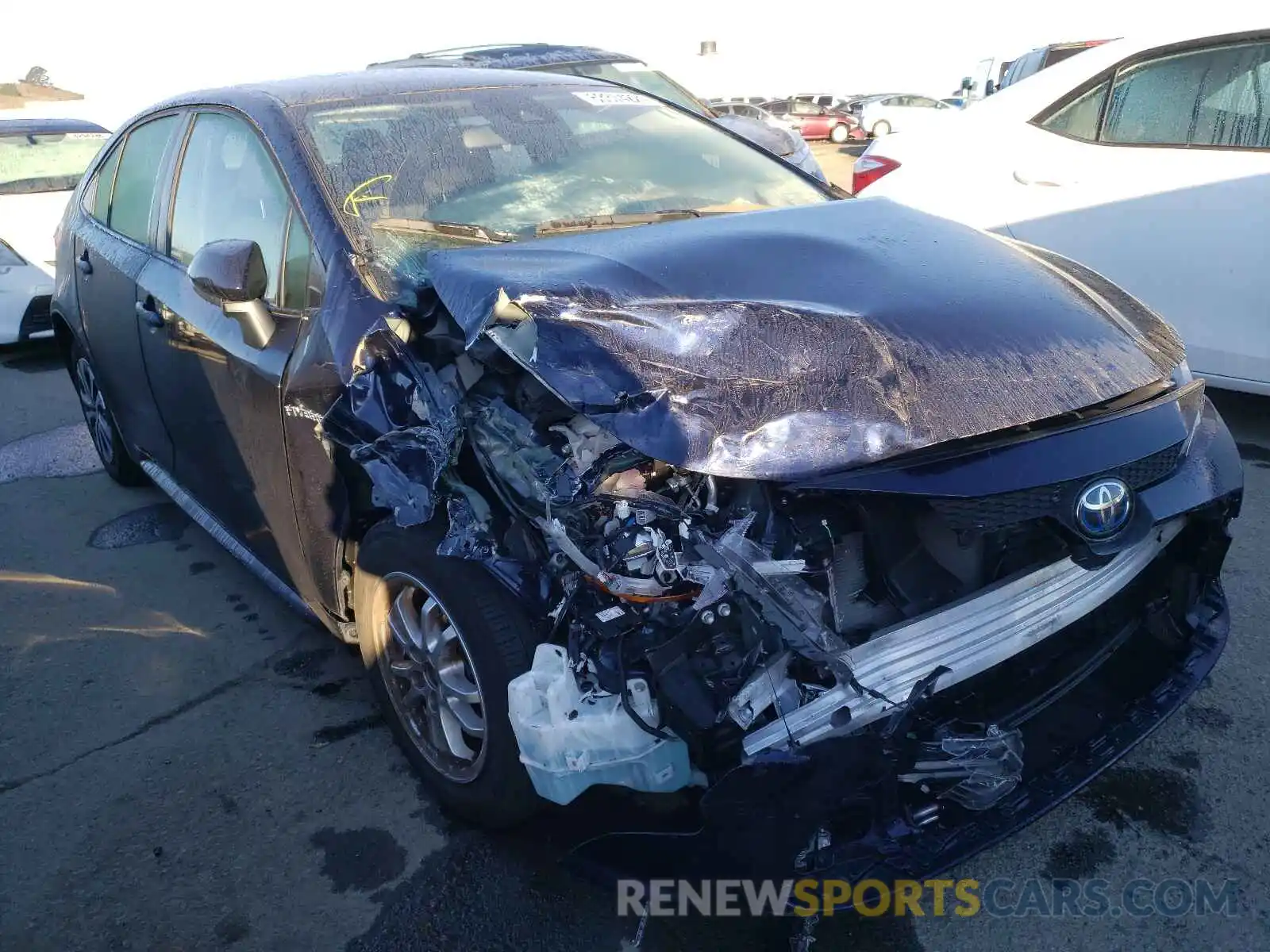 1 Photograph of a damaged car JTDEBRBE2LJ014753 TOYOTA COROLLA 2020