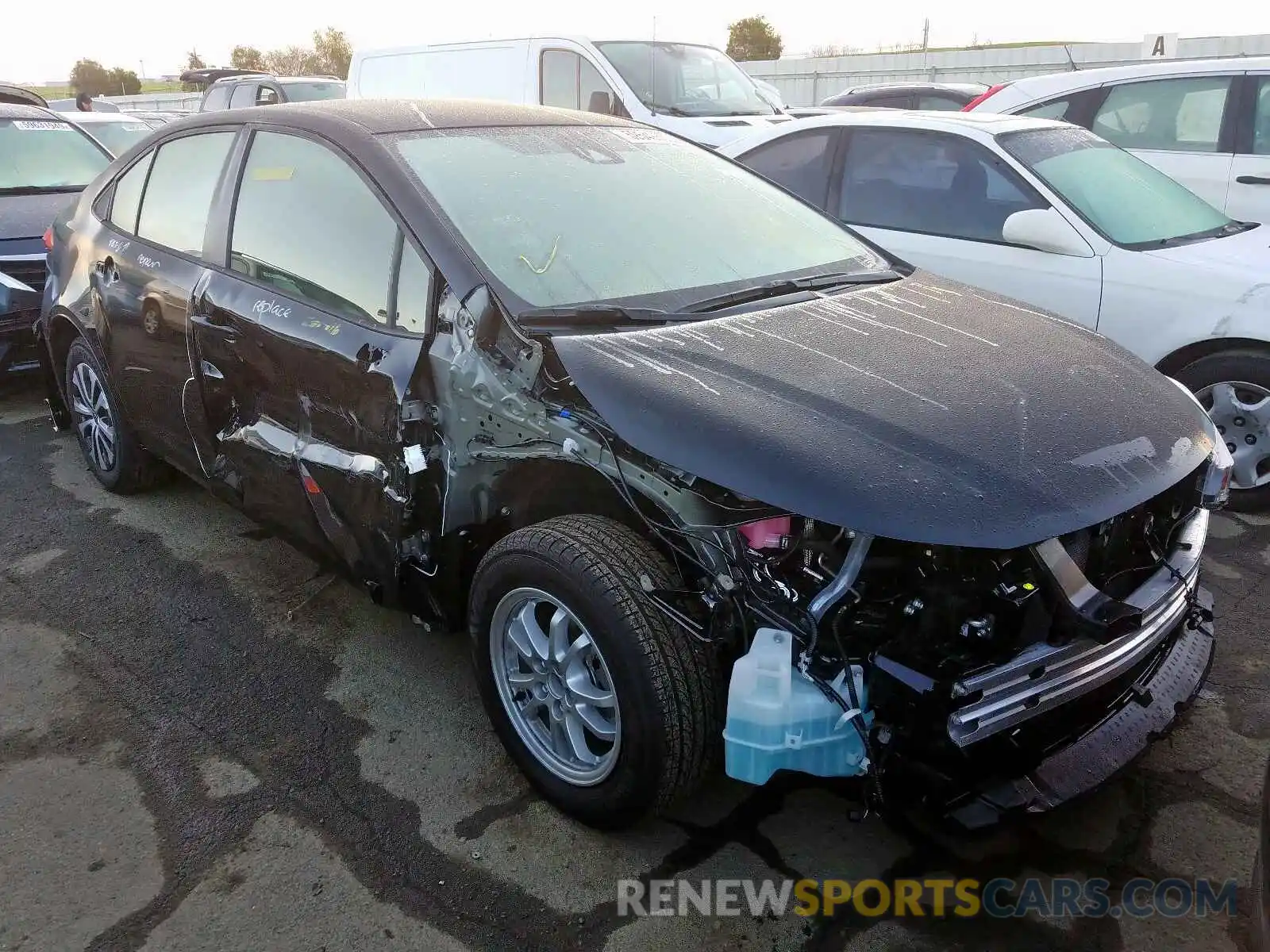 1 Photograph of a damaged car JTDEBRBE2LJ015420 TOYOTA COROLLA 2020