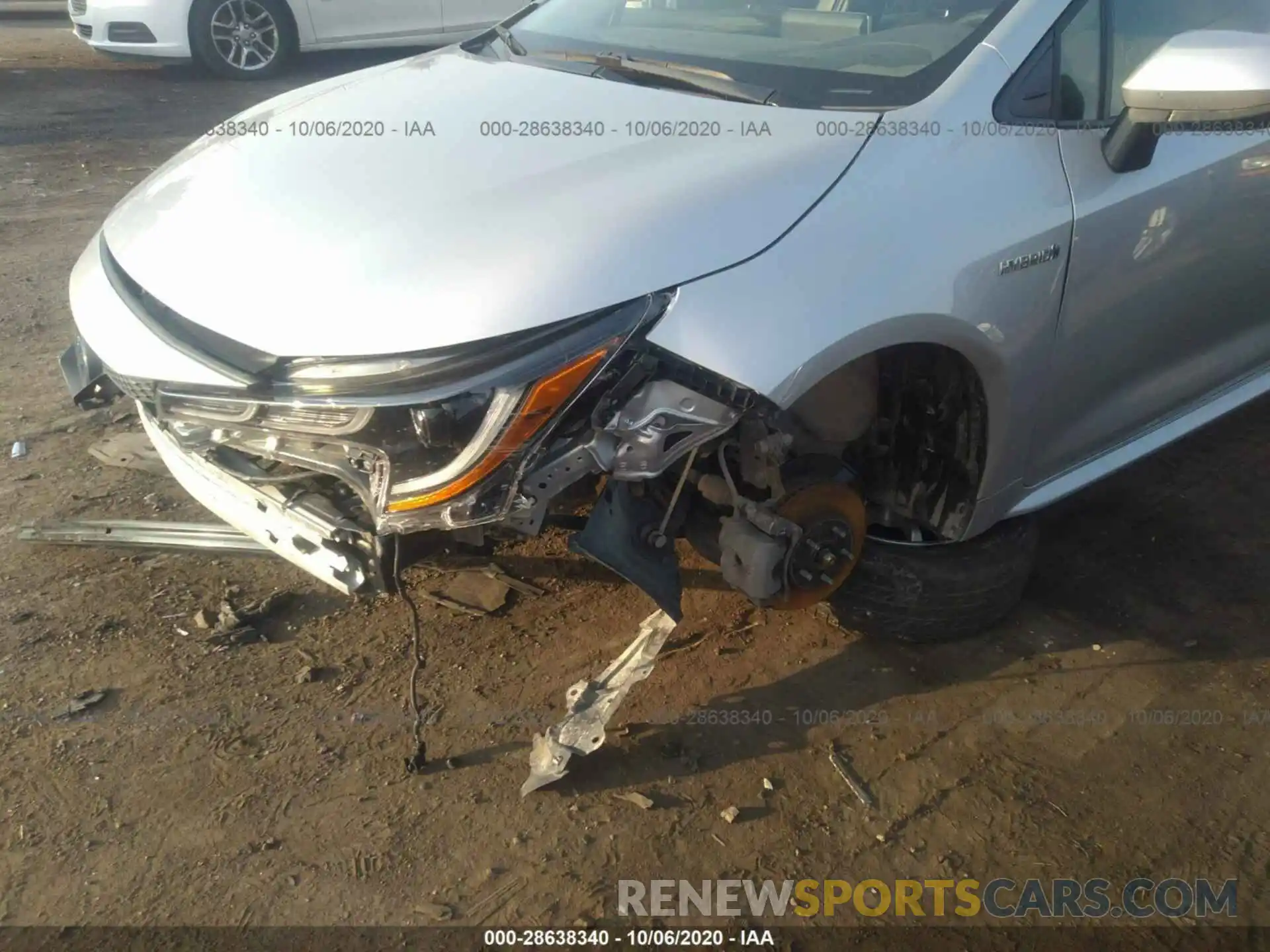 6 Photograph of a damaged car JTDEBRBE2LJ016633 TOYOTA COROLLA 2020