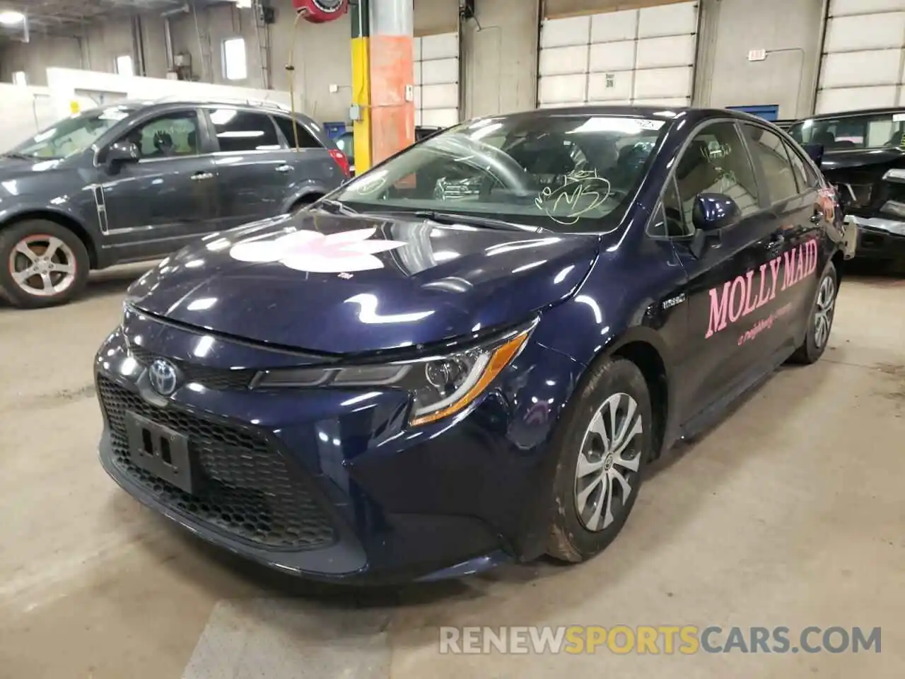 2 Photograph of a damaged car JTDEBRBE2LJ016714 TOYOTA COROLLA 2020