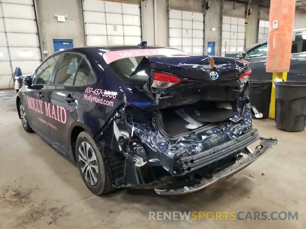 3 Photograph of a damaged car JTDEBRBE2LJ016714 TOYOTA COROLLA 2020