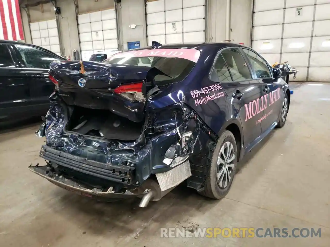 4 Photograph of a damaged car JTDEBRBE2LJ016714 TOYOTA COROLLA 2020