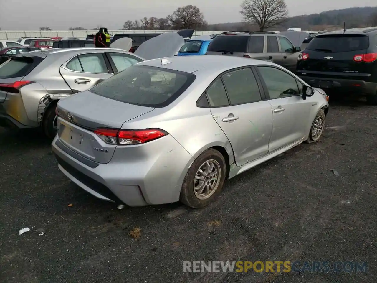 4 Photograph of a damaged car JTDEBRBE2LJ017068 TOYOTA COROLLA 2020