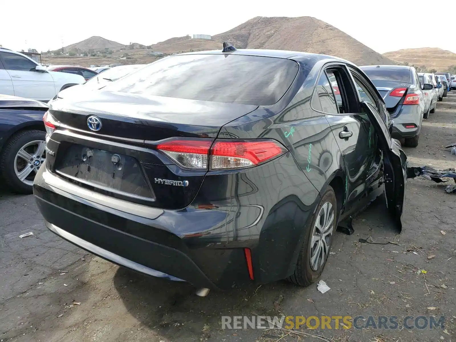 4 Photograph of a damaged car JTDEBRBE2LJ017300 TOYOTA COROLLA 2020