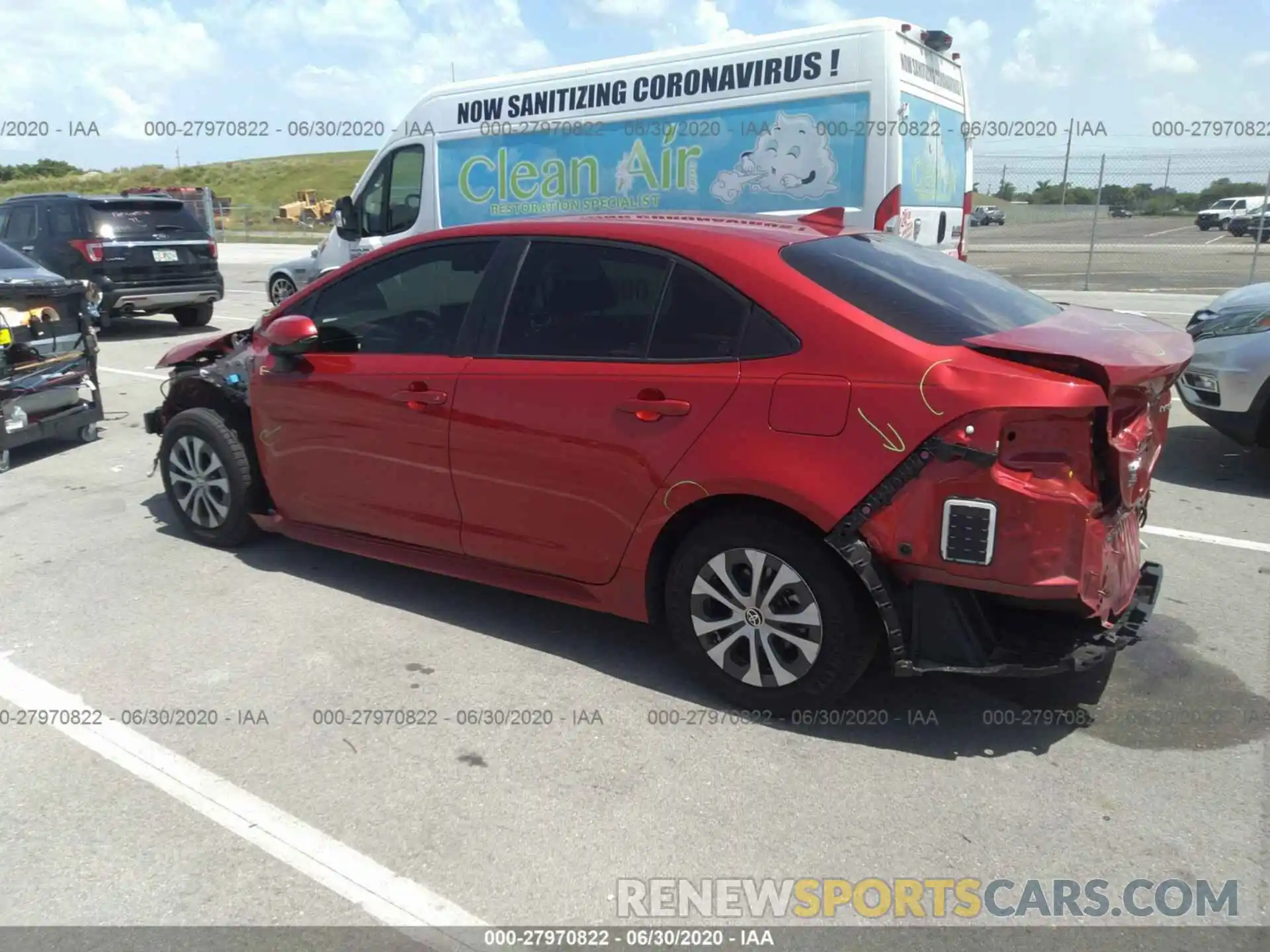 3 Photograph of a damaged car JTDEBRBE2LJ017569 TOYOTA COROLLA 2020