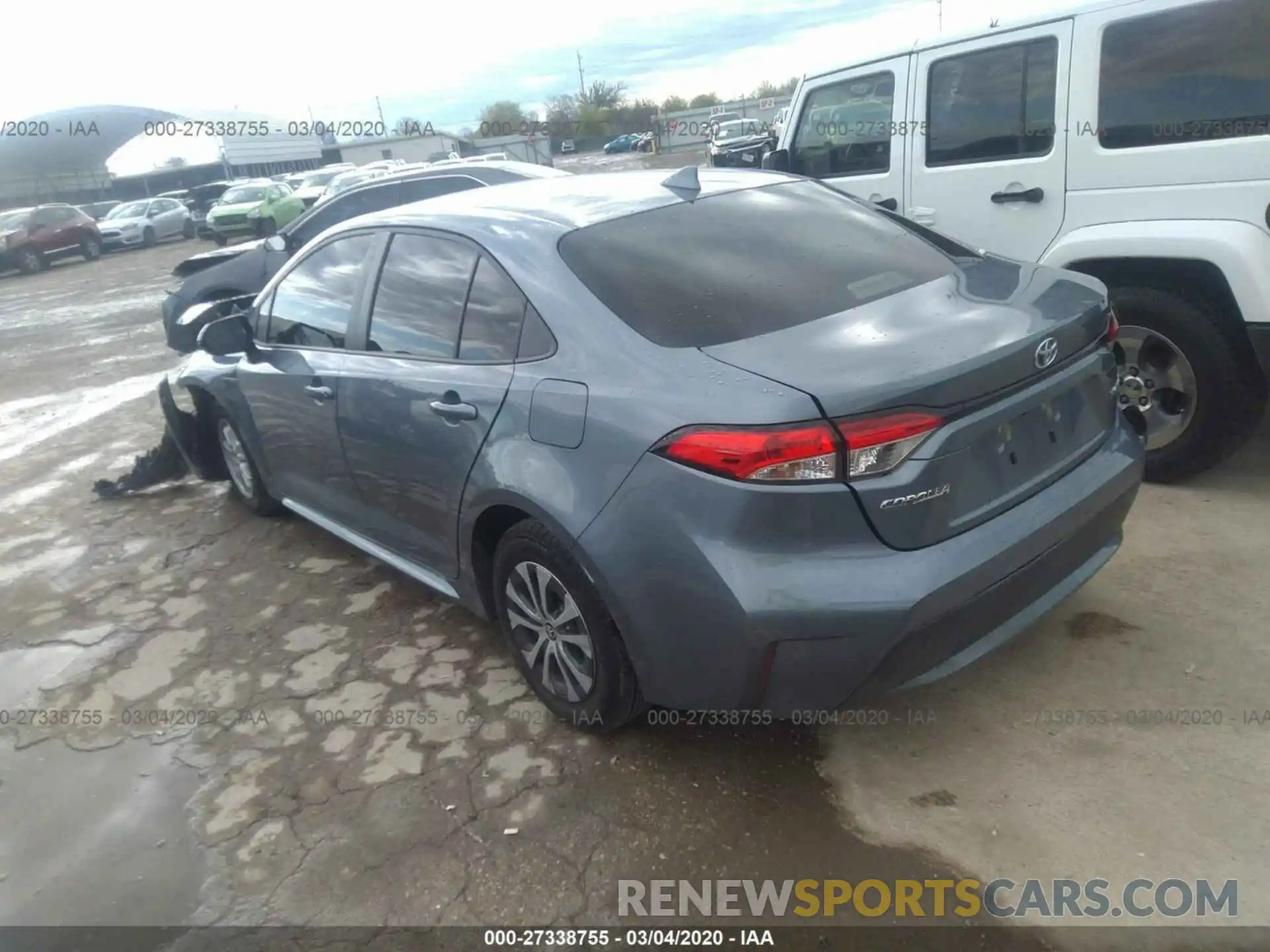 3 Photograph of a damaged car JTDEBRBE2LJ017815 TOYOTA COROLLA 2020