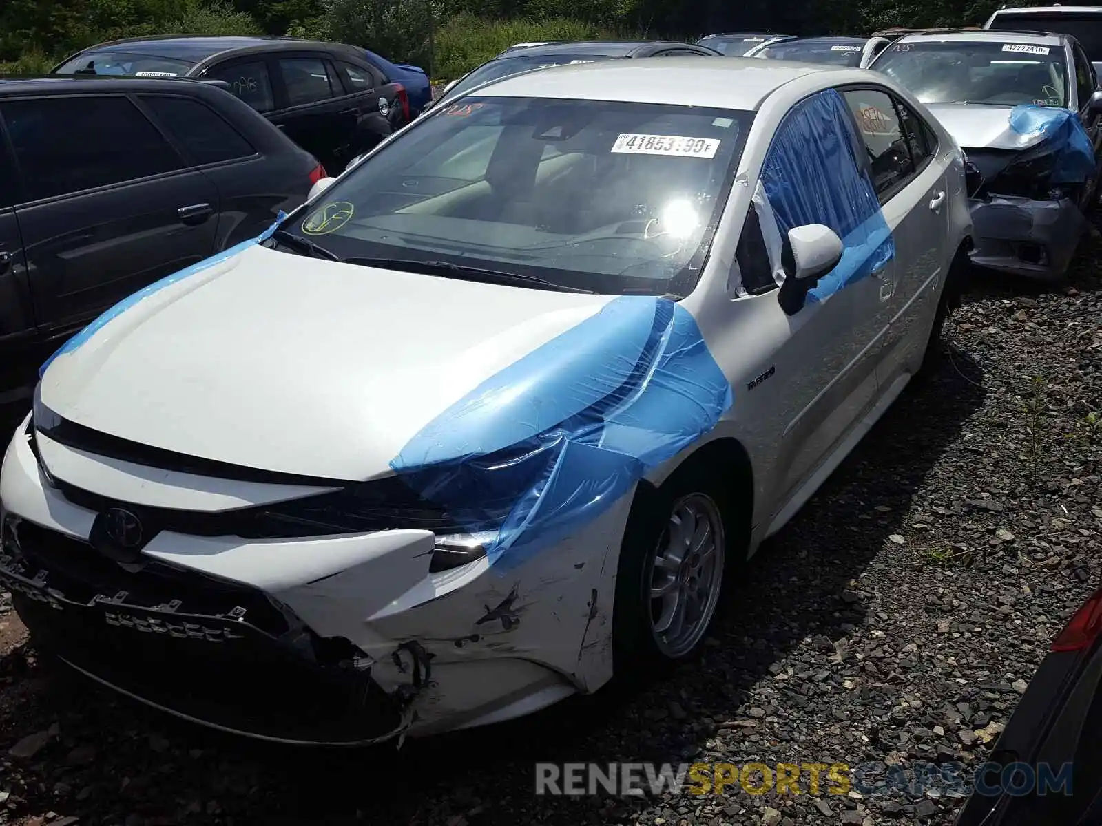 2 Photograph of a damaged car JTDEBRBE2LJ018110 TOYOTA COROLLA 2020