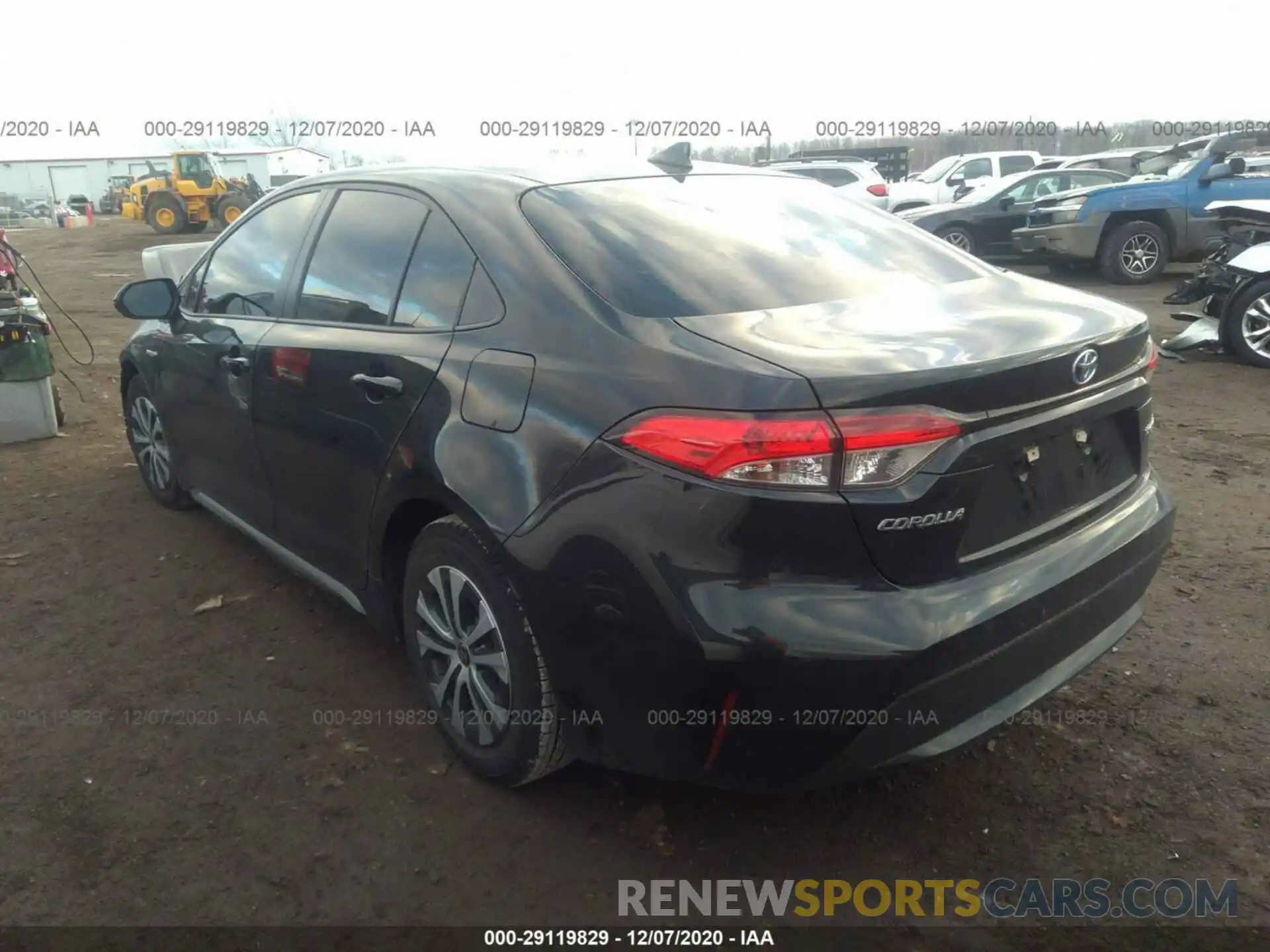 3 Photograph of a damaged car JTDEBRBE2LJ018513 TOYOTA COROLLA 2020