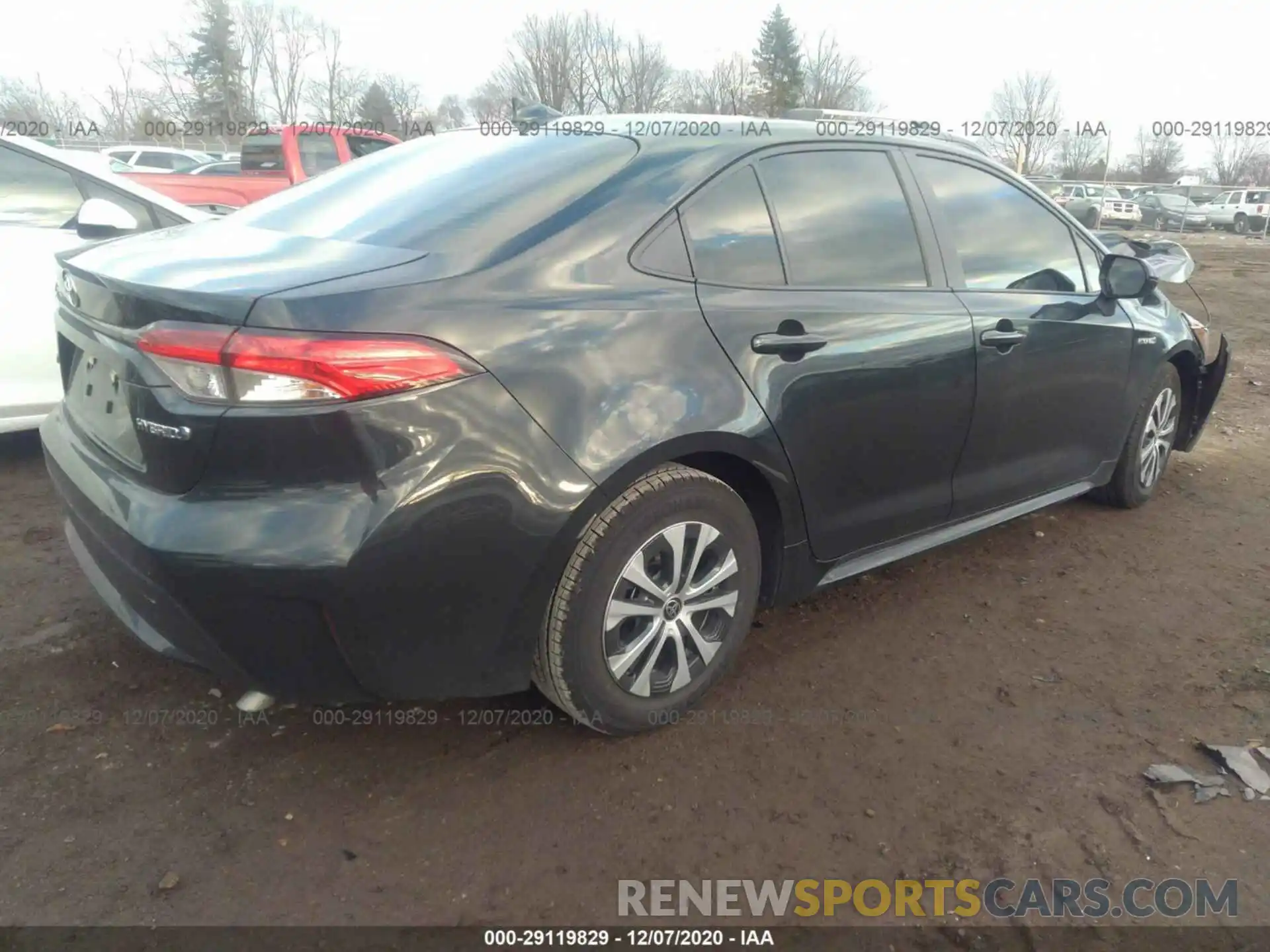 4 Photograph of a damaged car JTDEBRBE2LJ018513 TOYOTA COROLLA 2020