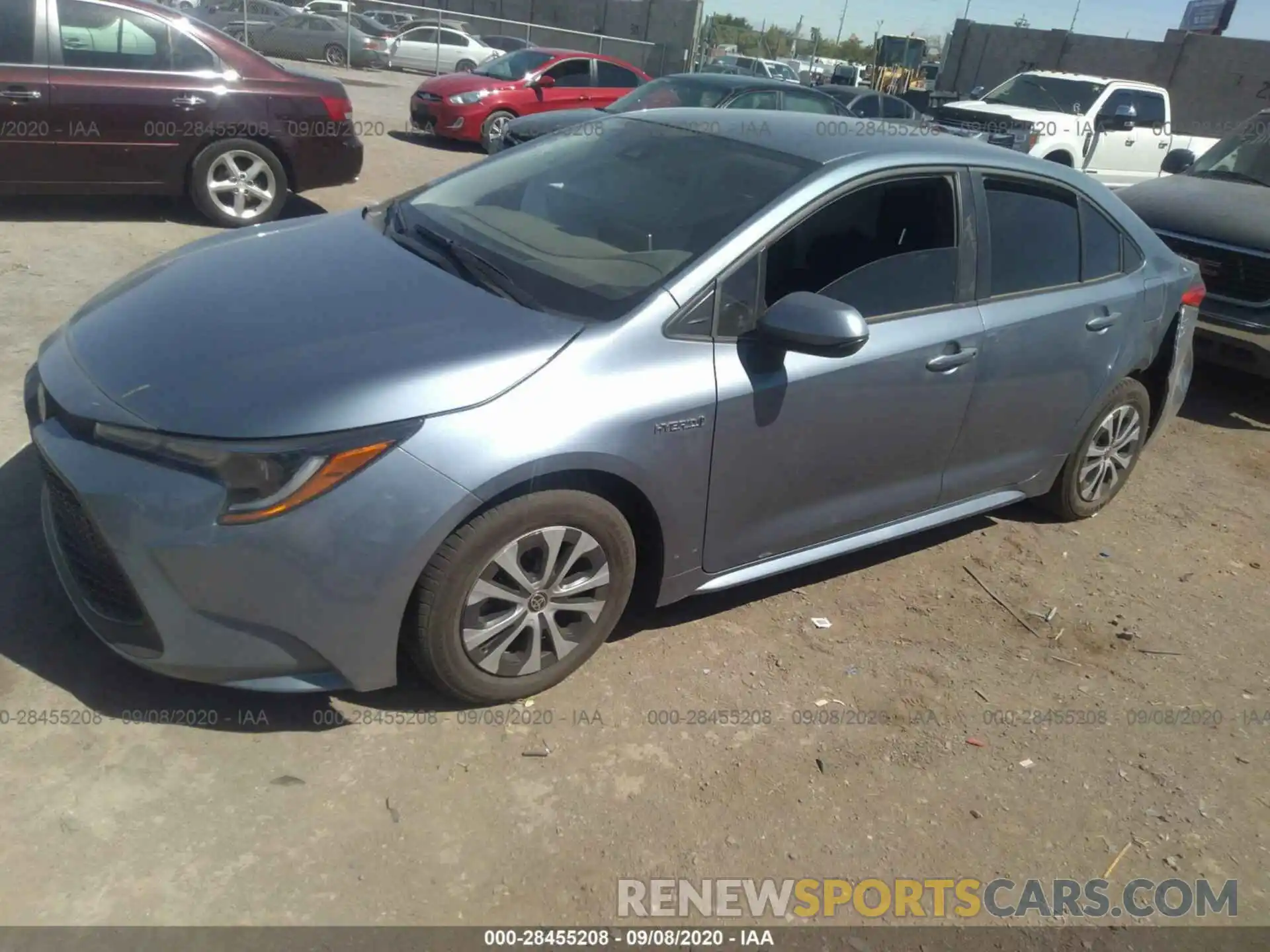 2 Photograph of a damaged car JTDEBRBE2LJ019774 TOYOTA COROLLA 2020