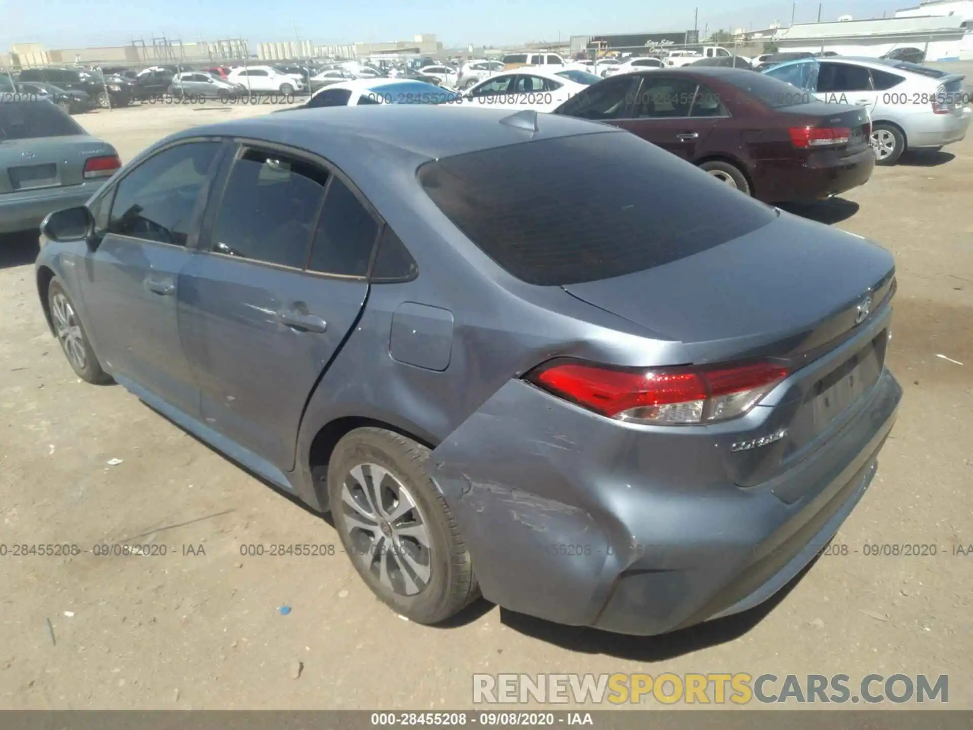 3 Photograph of a damaged car JTDEBRBE2LJ019774 TOYOTA COROLLA 2020