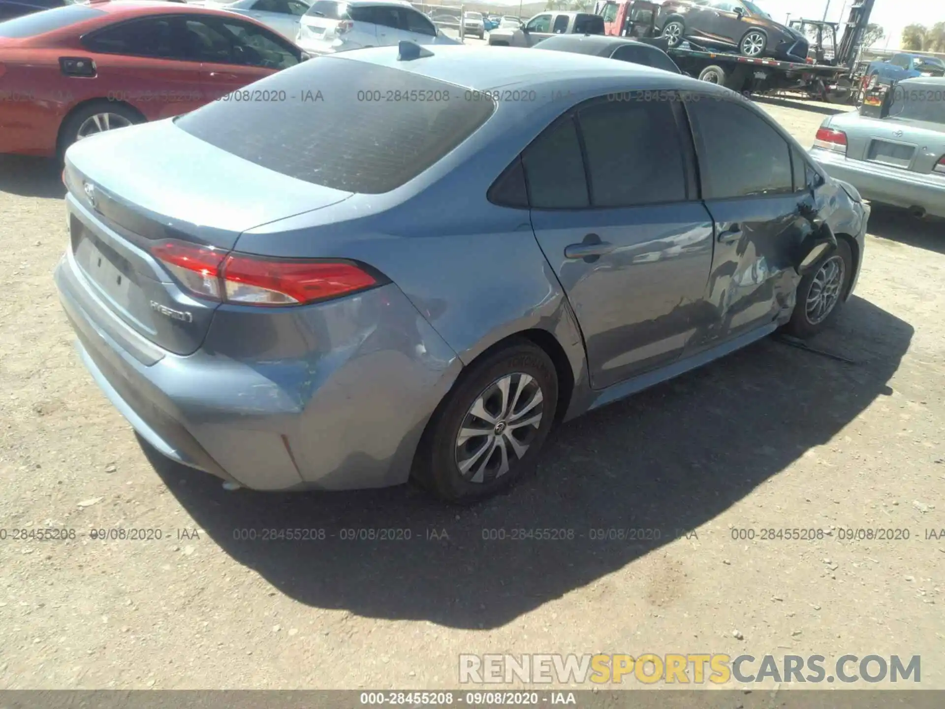 4 Photograph of a damaged car JTDEBRBE2LJ019774 TOYOTA COROLLA 2020