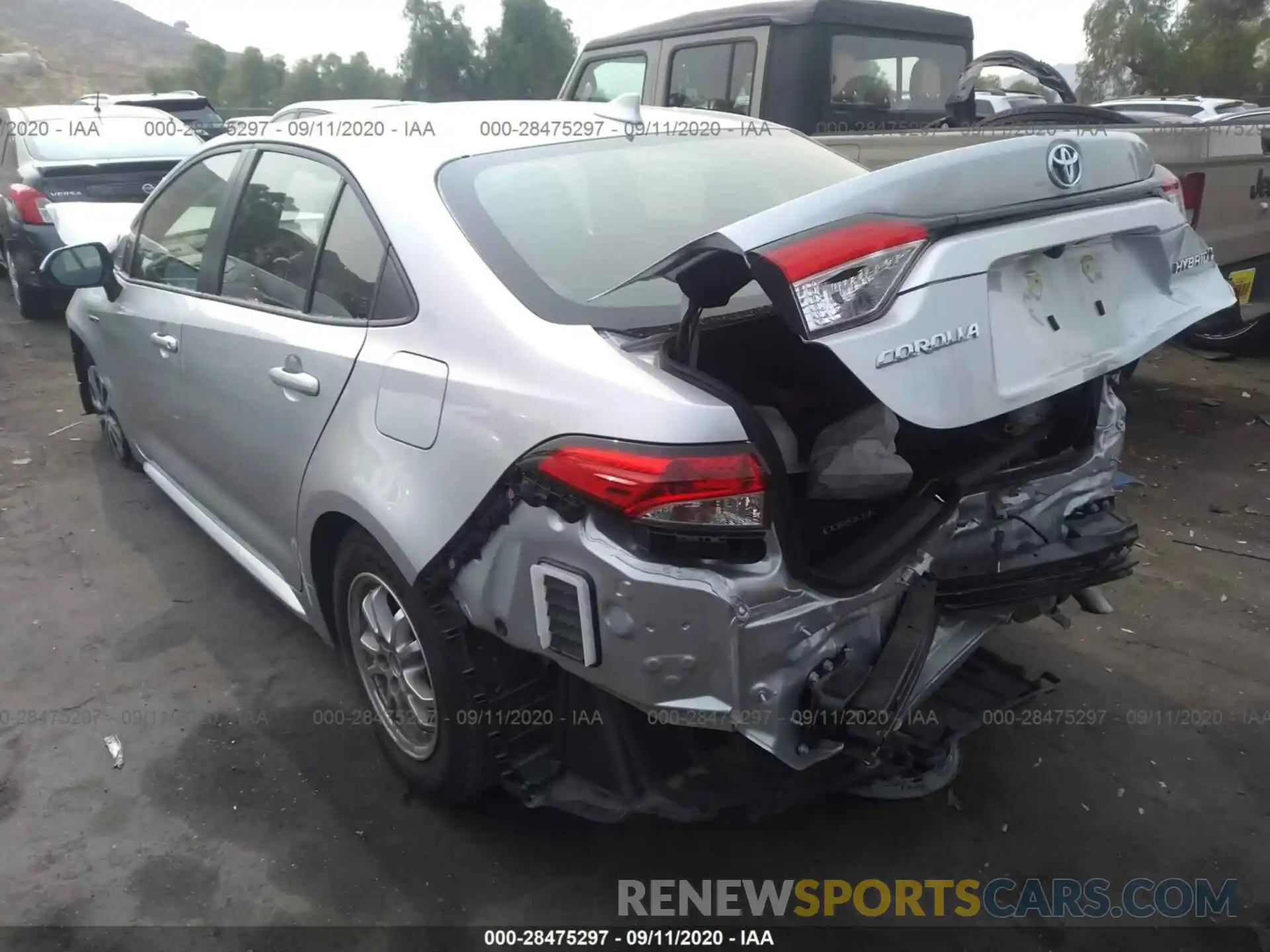 3 Photograph of a damaged car JTDEBRBE2LJ021038 TOYOTA COROLLA 2020