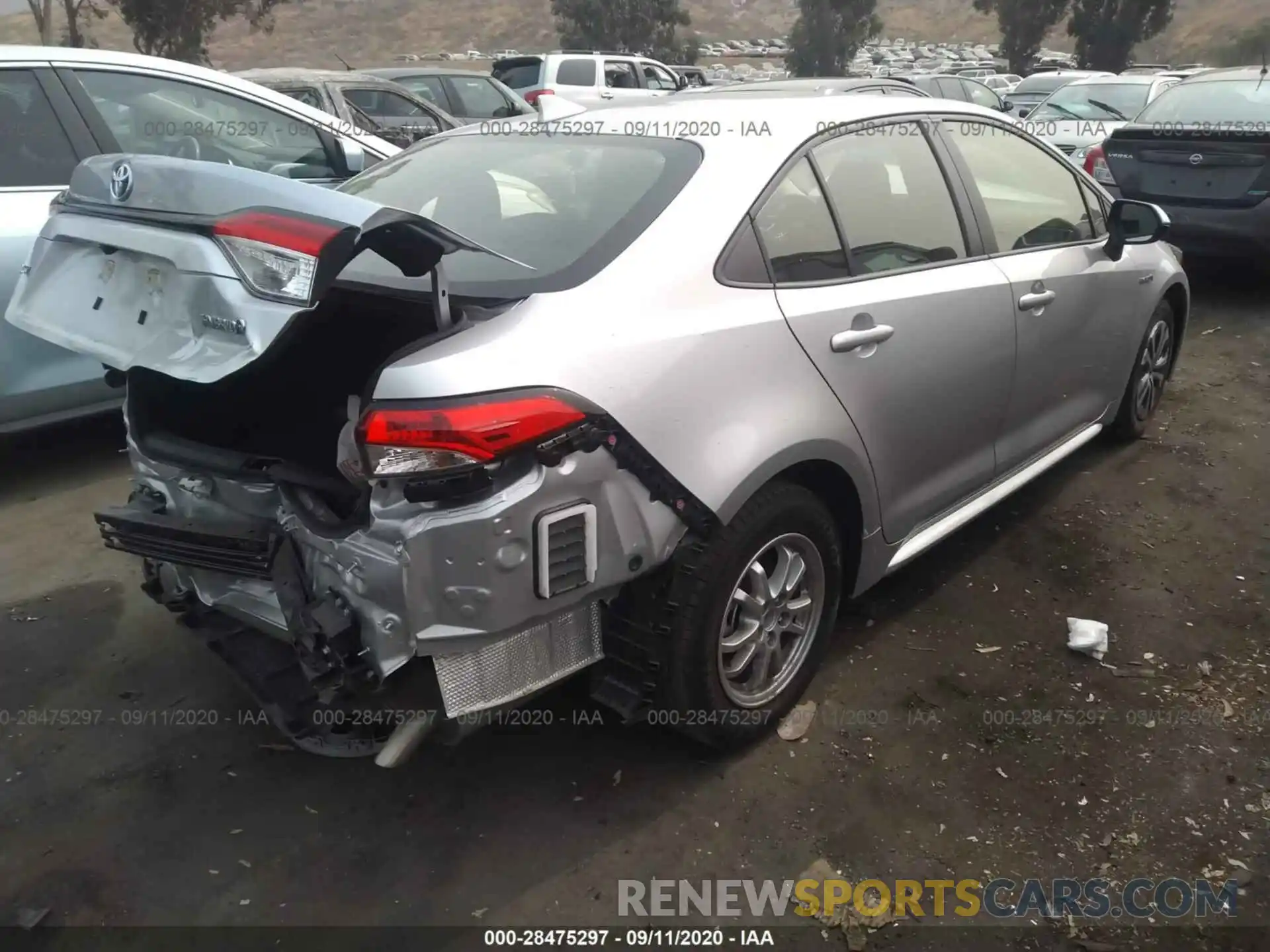 4 Photograph of a damaged car JTDEBRBE2LJ021038 TOYOTA COROLLA 2020