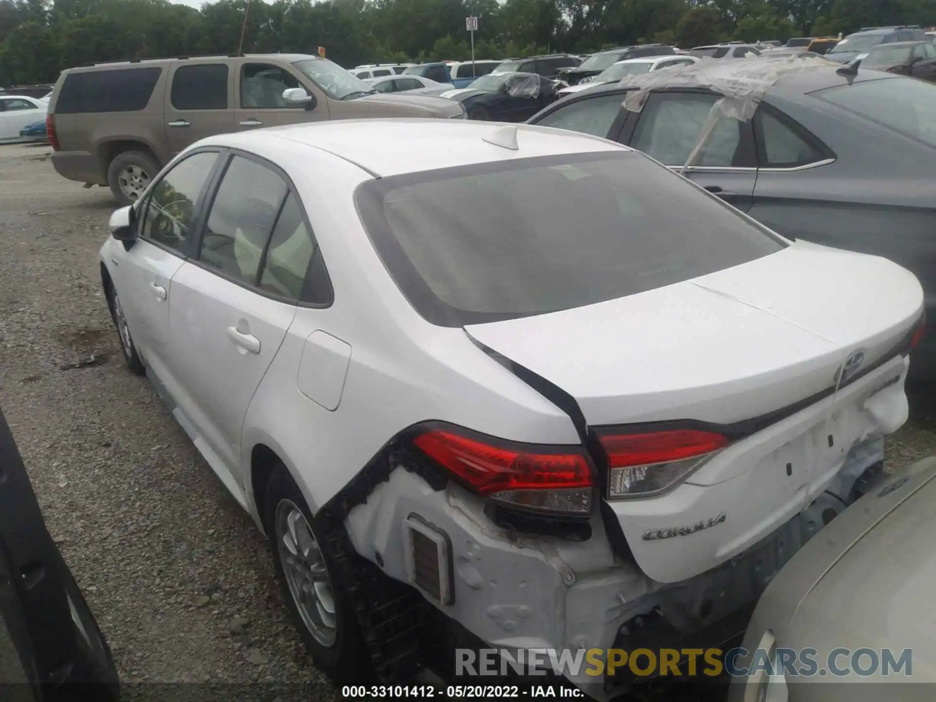 3 Photograph of a damaged car JTDEBRBE2LJ021475 TOYOTA COROLLA 2020