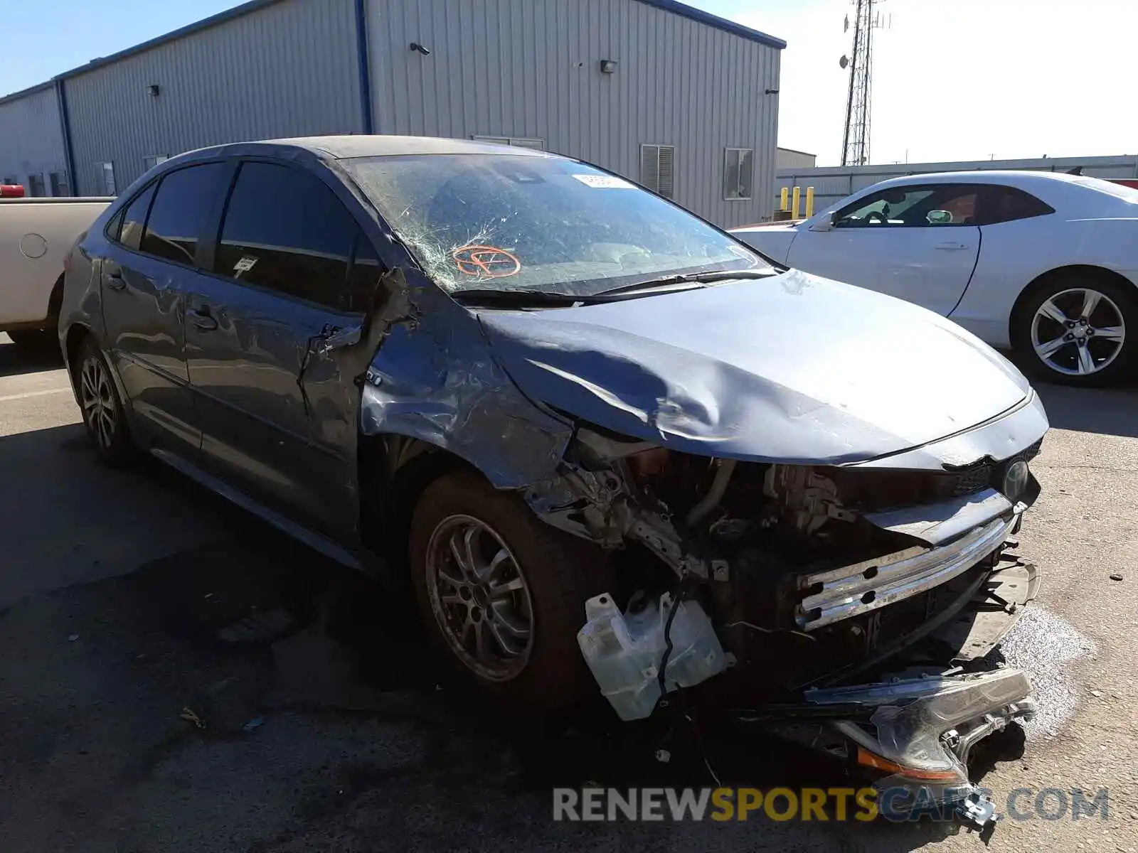 1 Photograph of a damaged car JTDEBRBE2LJ022464 TOYOTA COROLLA 2020