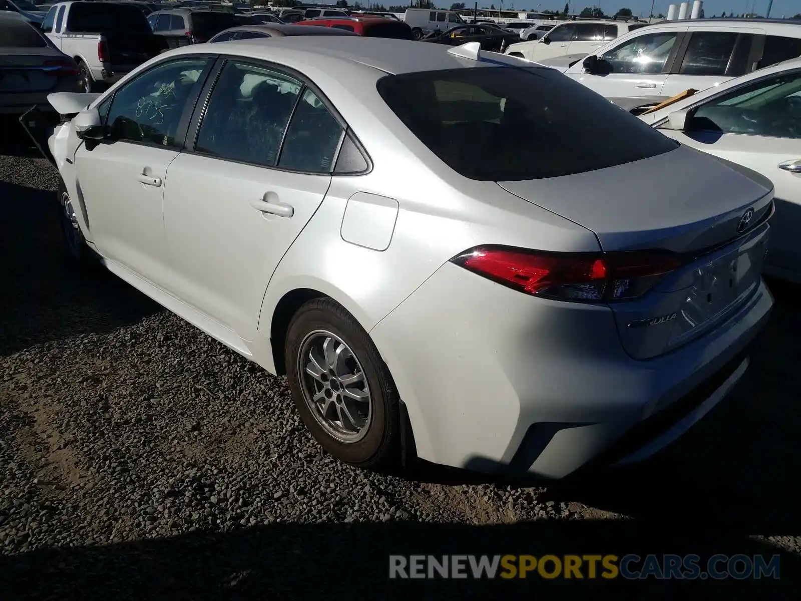 3 Photograph of a damaged car JTDEBRBE2LJ022688 TOYOTA COROLLA 2020