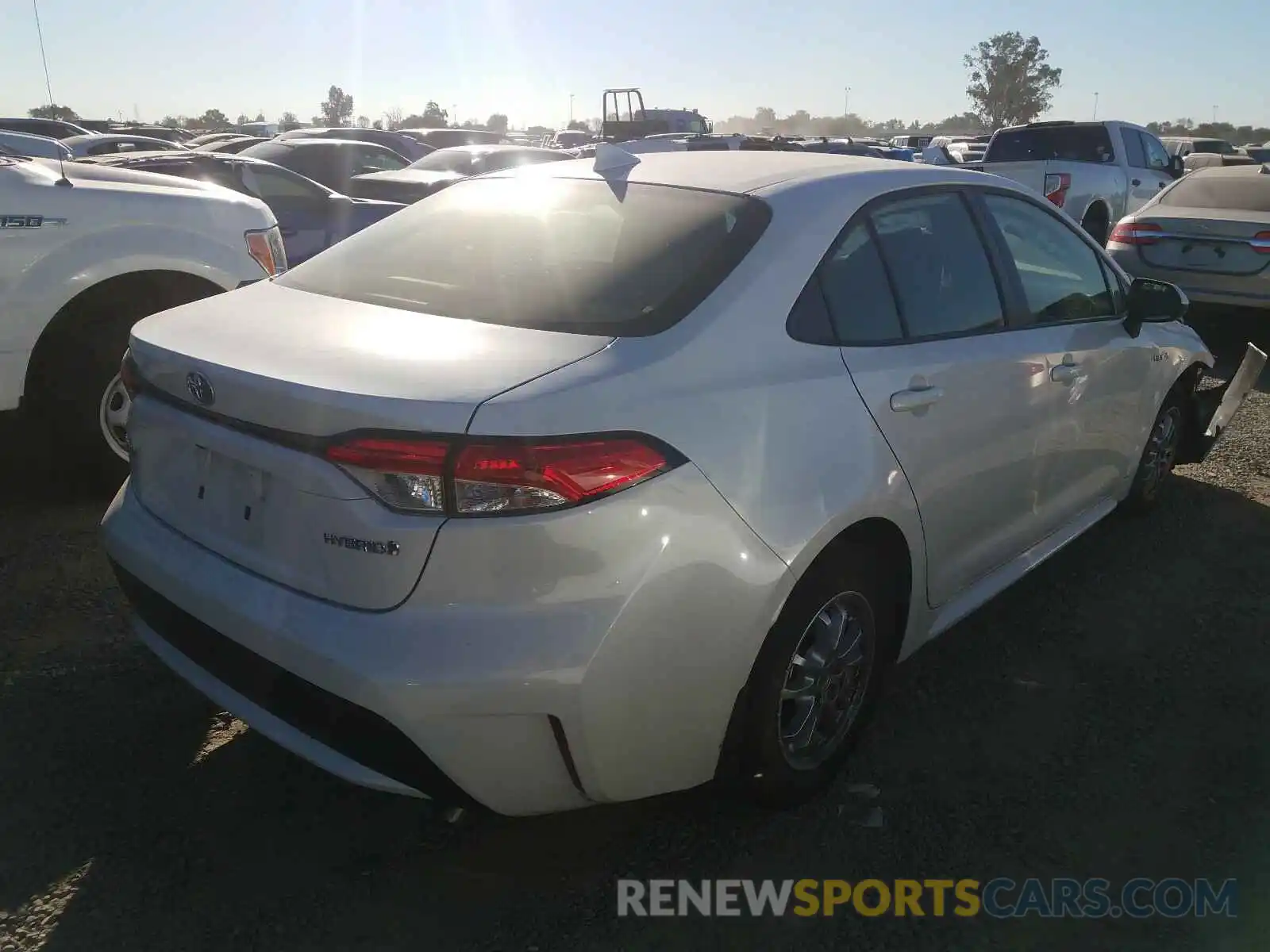 4 Photograph of a damaged car JTDEBRBE2LJ022688 TOYOTA COROLLA 2020