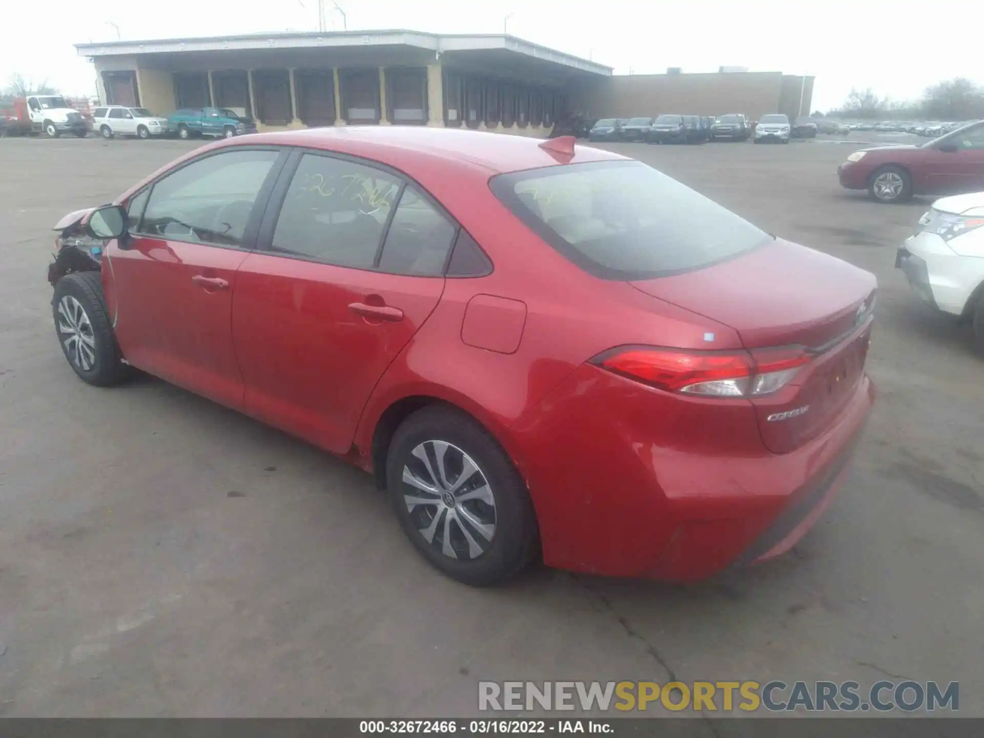 3 Photograph of a damaged car JTDEBRBE2LJ023839 TOYOTA COROLLA 2020