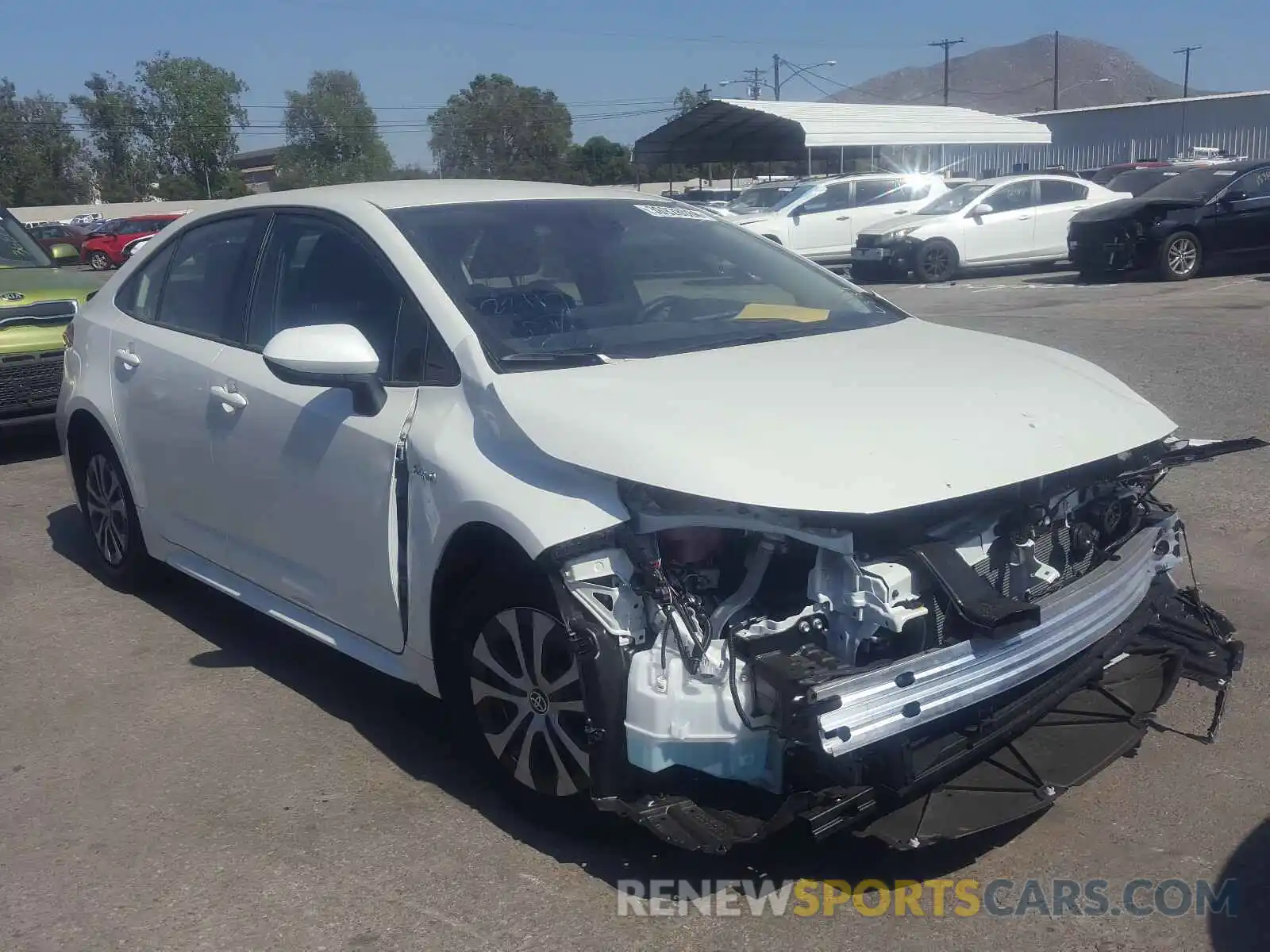 1 Photograph of a damaged car JTDEBRBE2LJ024201 TOYOTA COROLLA 2020