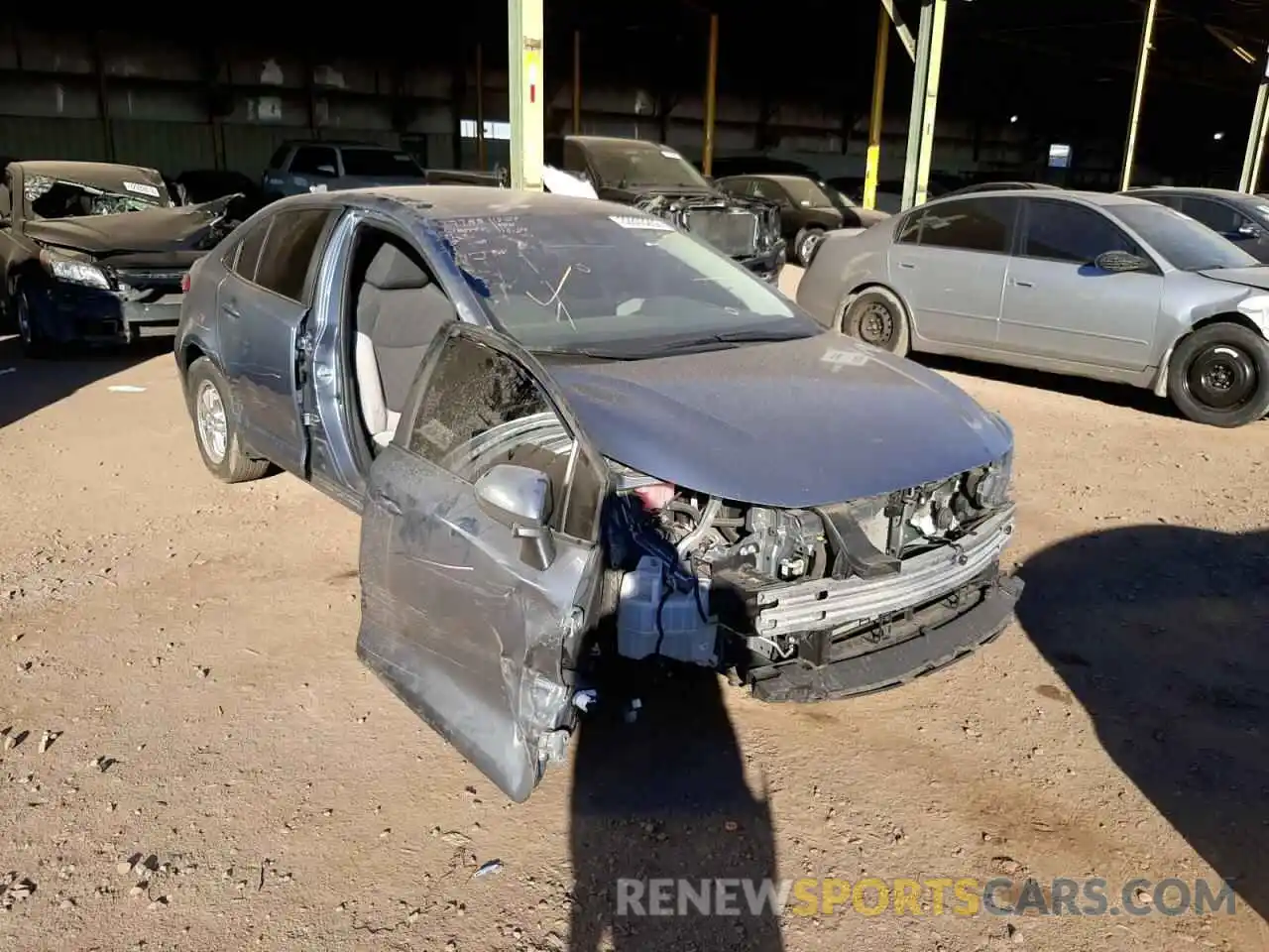 1 Photograph of a damaged car JTDEBRBE2LJ025154 TOYOTA COROLLA 2020