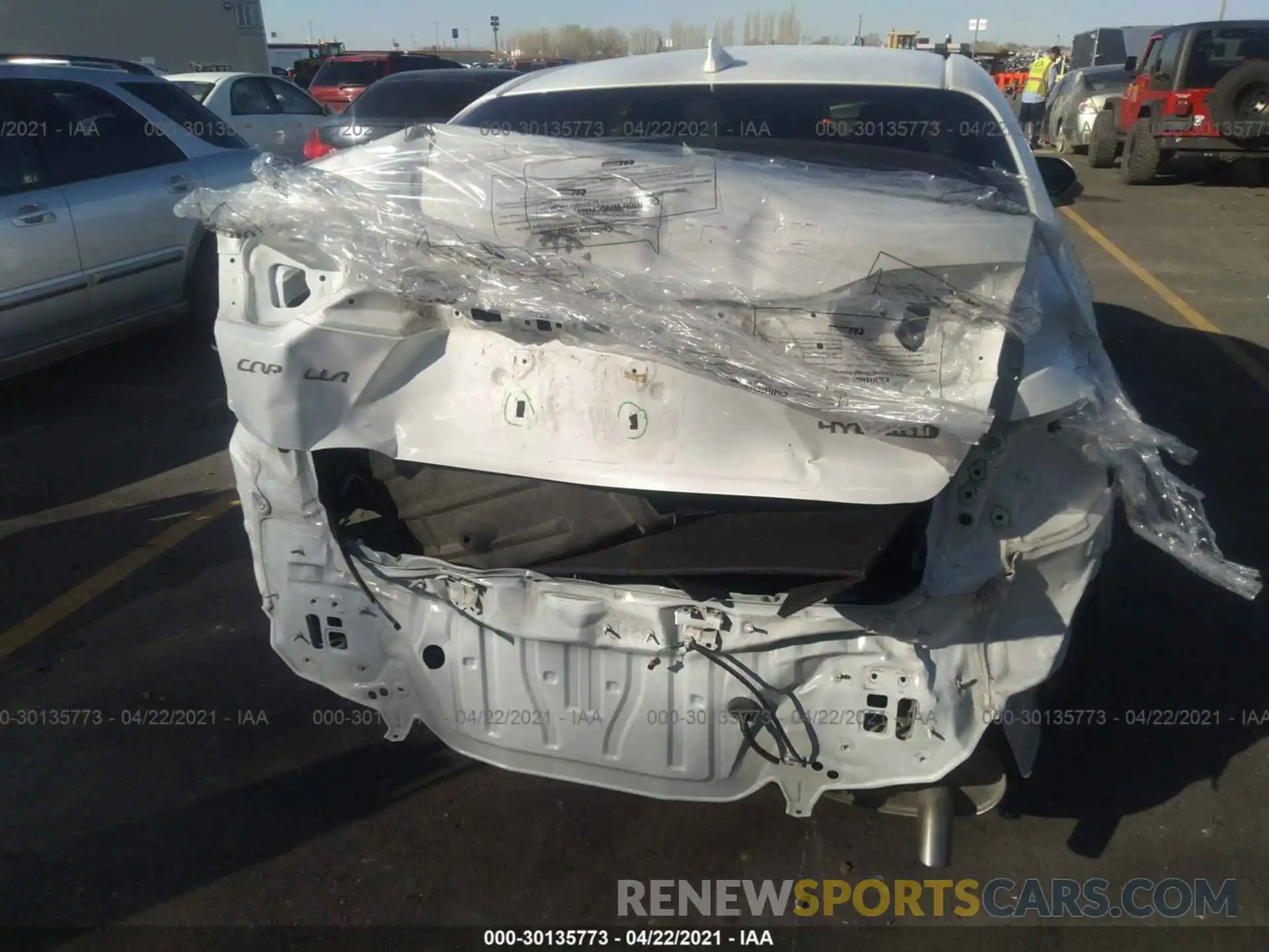 6 Photograph of a damaged car JTDEBRBE2LJ025669 TOYOTA COROLLA 2020