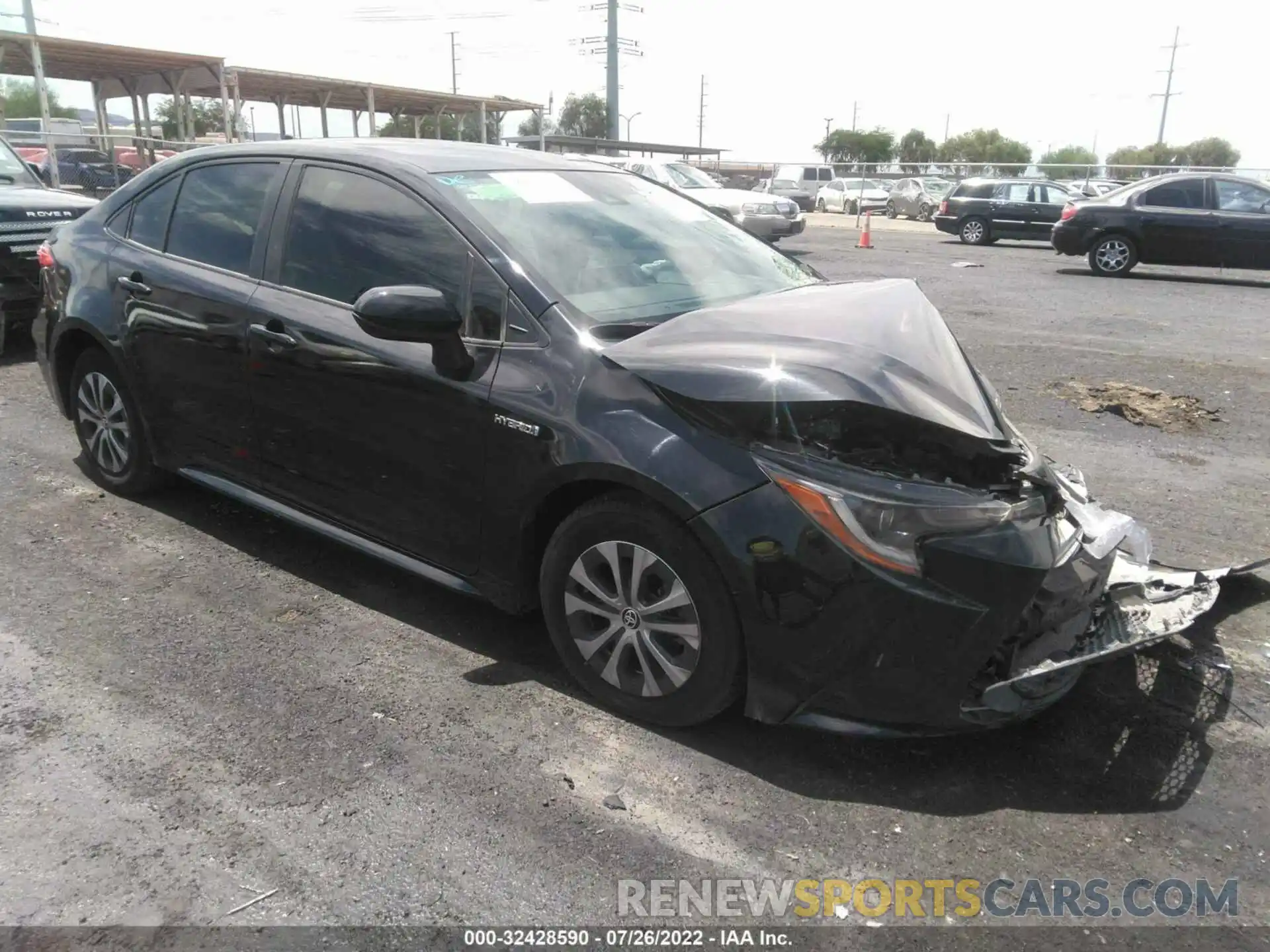 1 Photograph of a damaged car JTDEBRBE2LJ026112 TOYOTA COROLLA 2020