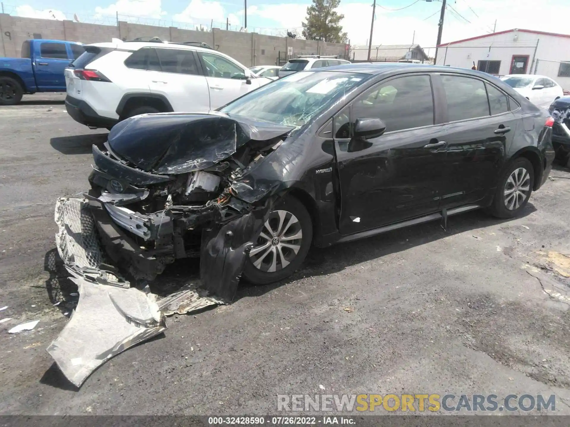 2 Photograph of a damaged car JTDEBRBE2LJ026112 TOYOTA COROLLA 2020