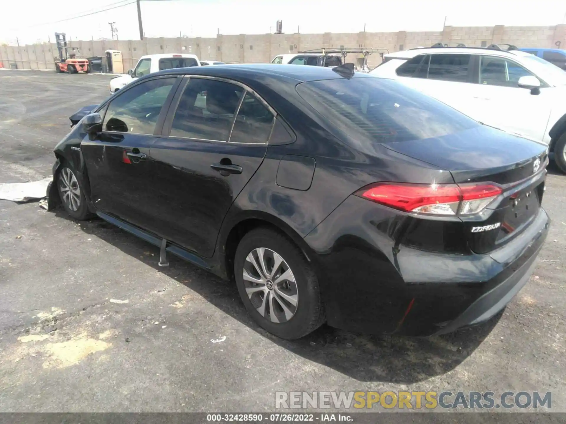 3 Photograph of a damaged car JTDEBRBE2LJ026112 TOYOTA COROLLA 2020