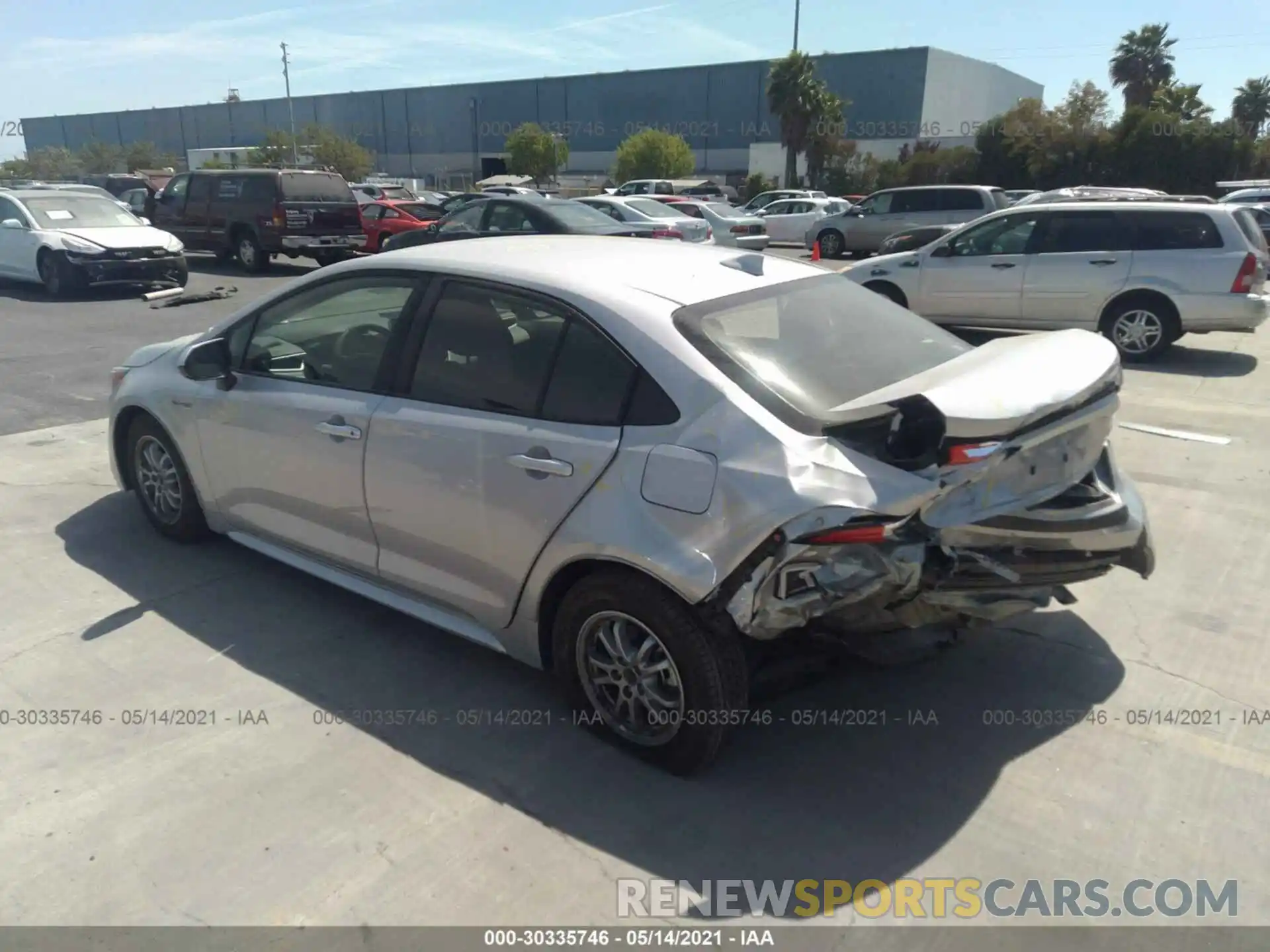 3 Photograph of a damaged car JTDEBRBE2LJ027034 TOYOTA COROLLA 2020